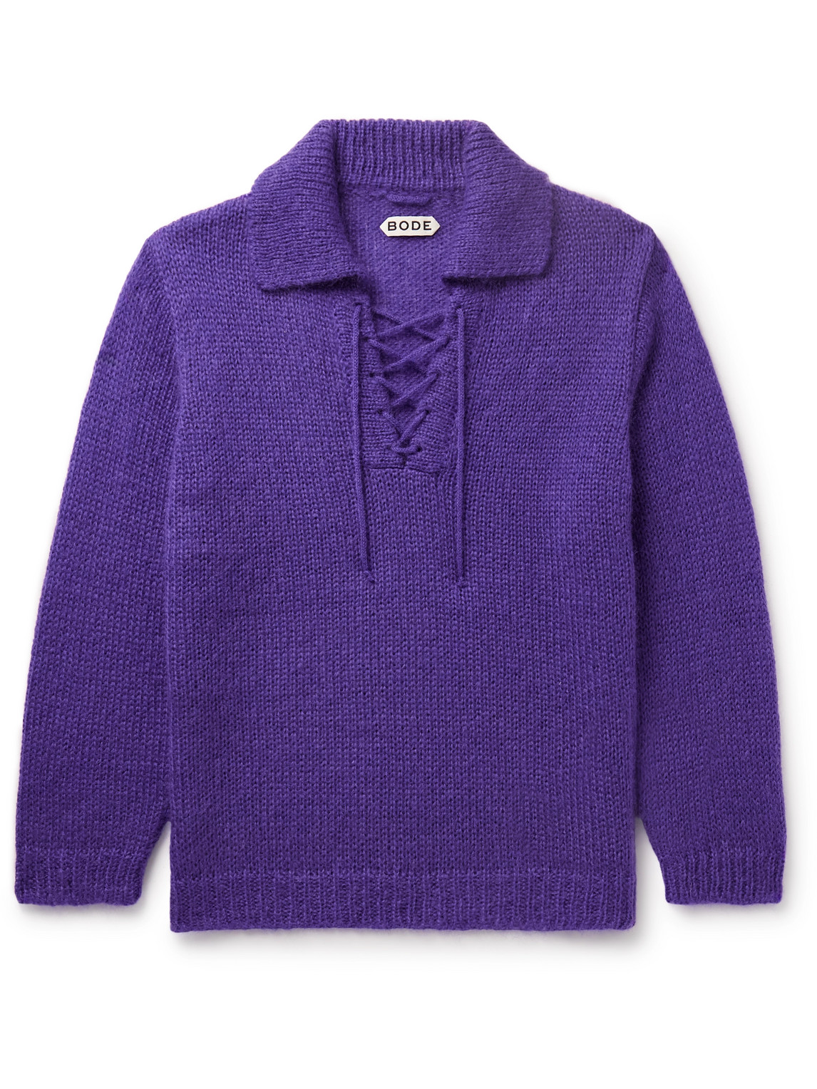 Bode Alpine Pullover Jumper In Purple