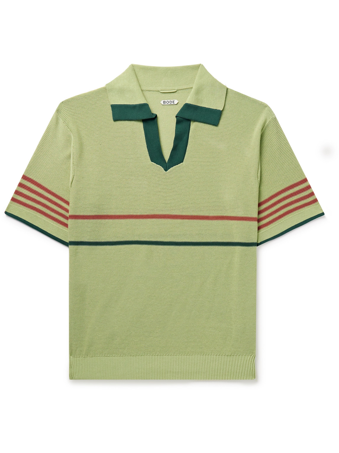 Palmer Striped Cotton Polo Shirt