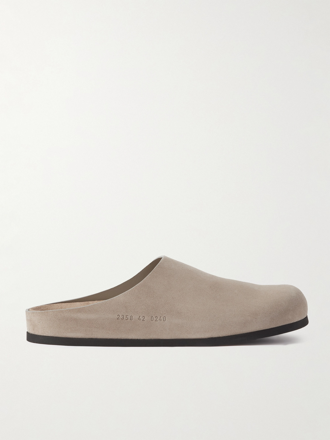 Logo-Debossed Suede Clogs