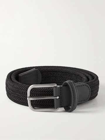 Black Leather - Braided Belt | SPIER & MACKAY