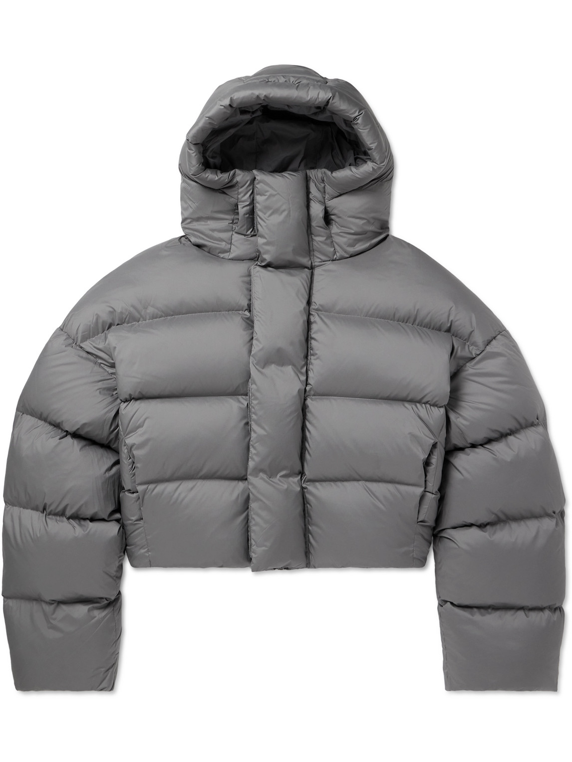 ENTIRE STUDIOS MML QUILTED SHELL HOODED DOWN JACKET