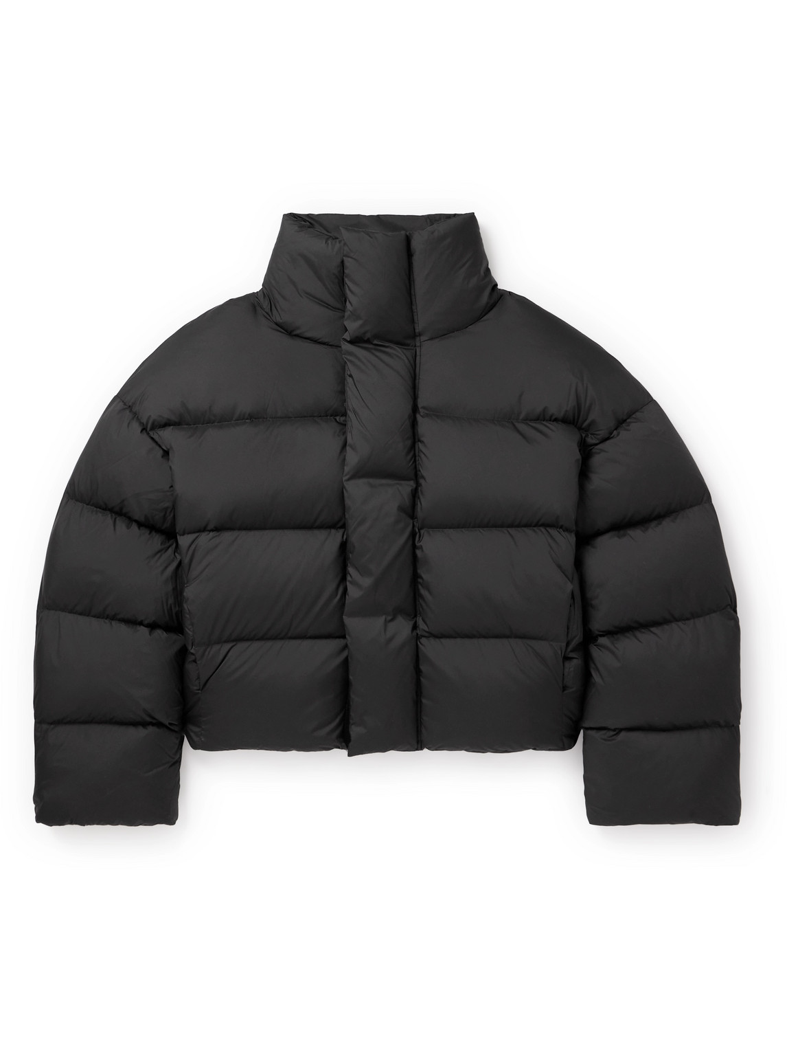 Entire Studios Mml Quilted Shell Down Jacket In Black