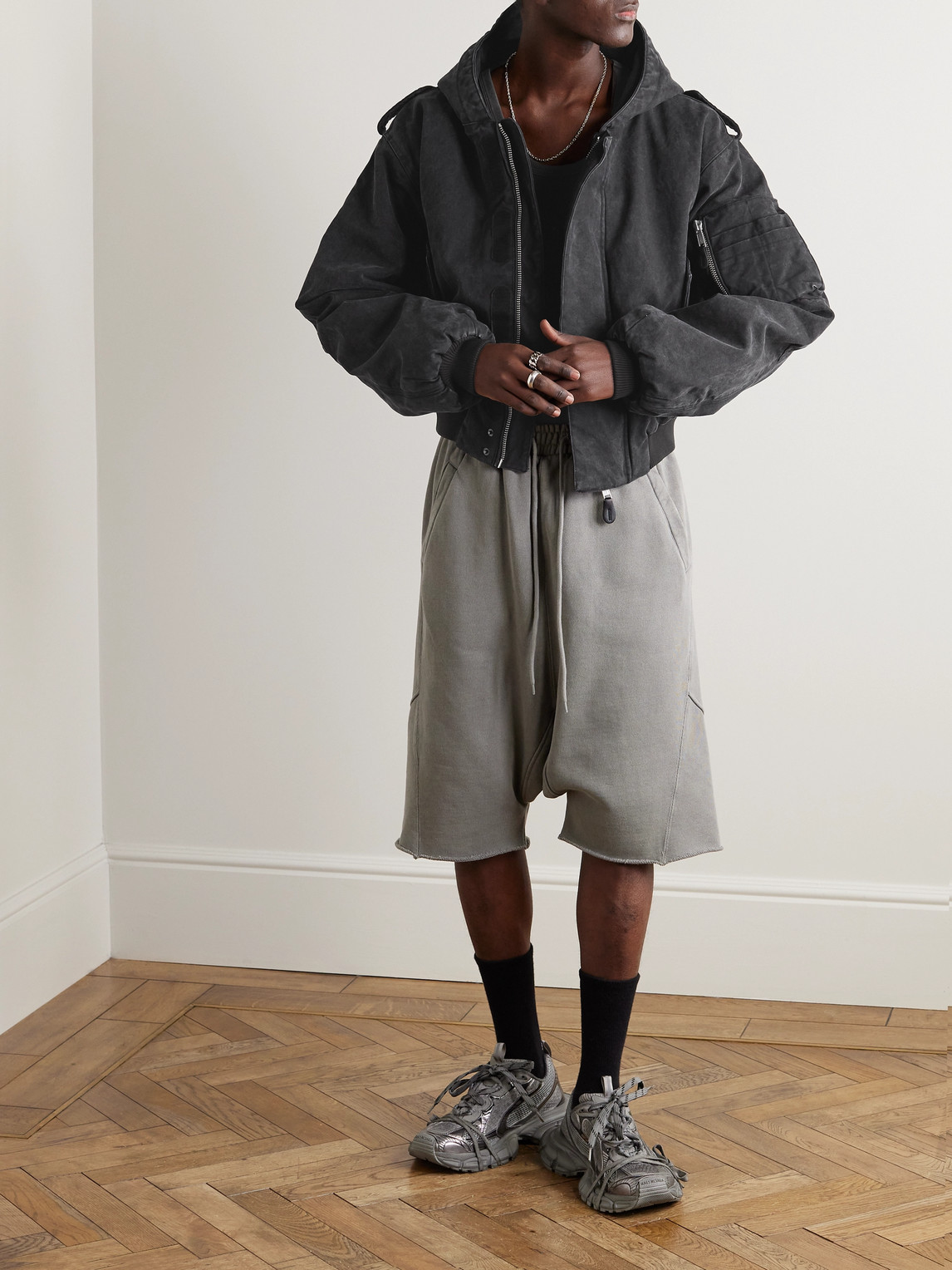 ENTIRE STUDIOS W2 Canvas Bomber Jacket | Yellow | FARFETCH