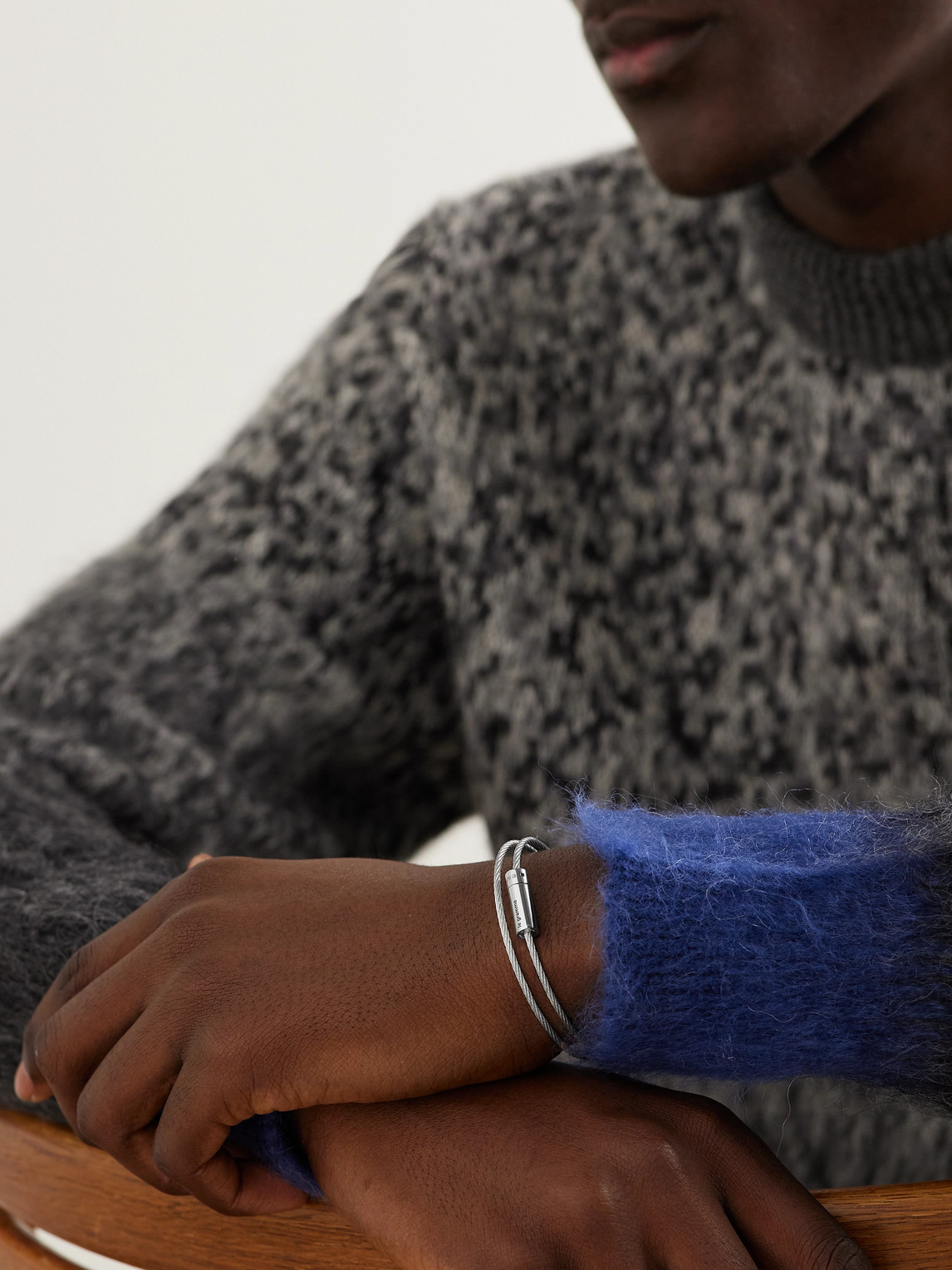 Le Gramme 9g Double Turn Polished Recycled-sterling Silver Cable Bracelet In Silver