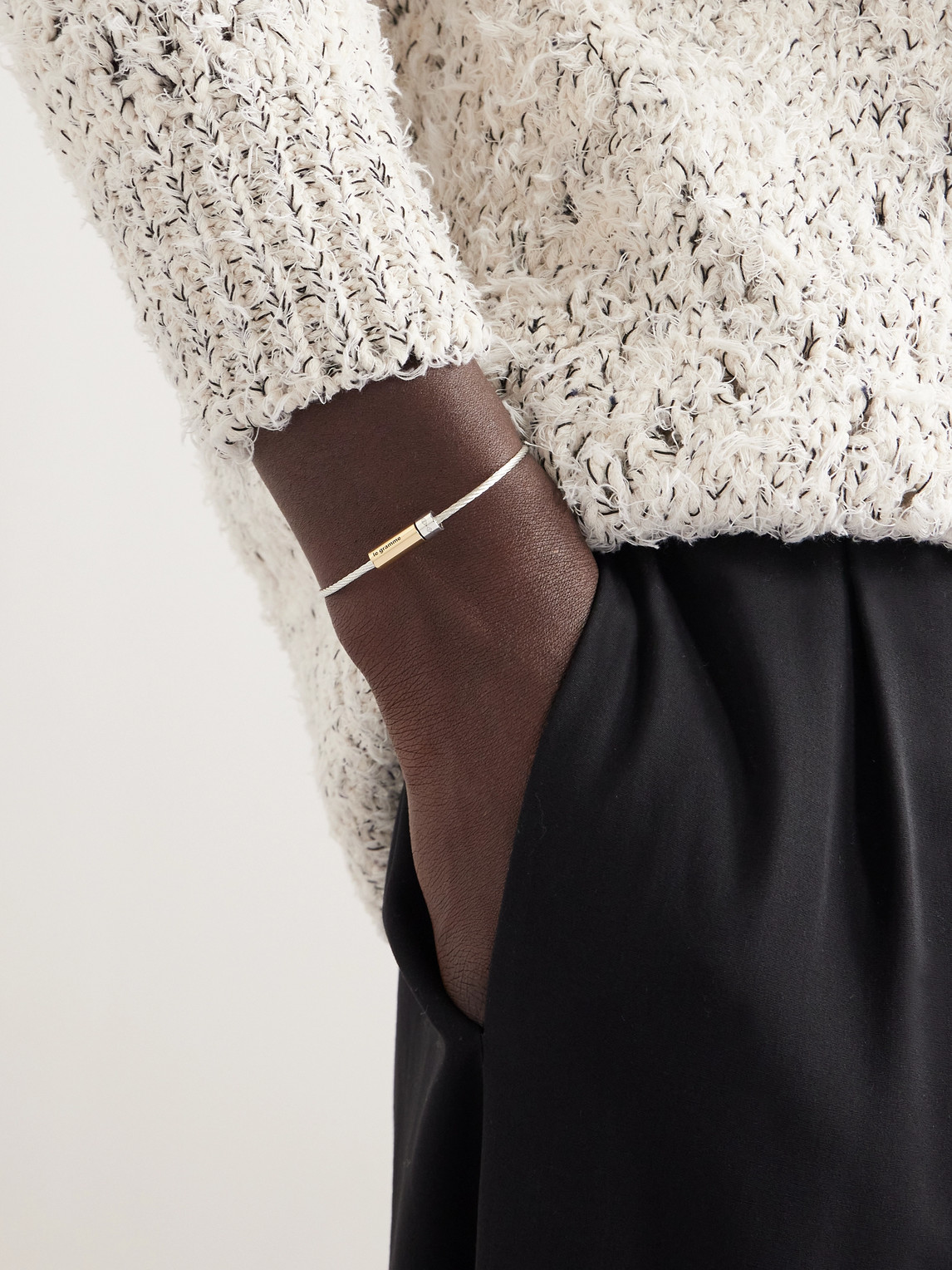 Cable Sterling Silver and 18-Karat Gold Bracelet — 2