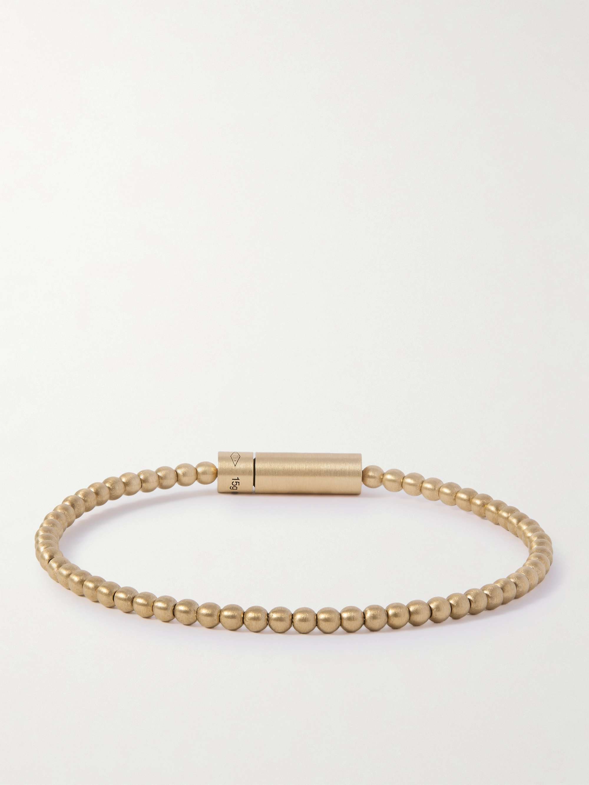 LE GRAMME Le 15 18-Karat Gold Beaded Bracelet