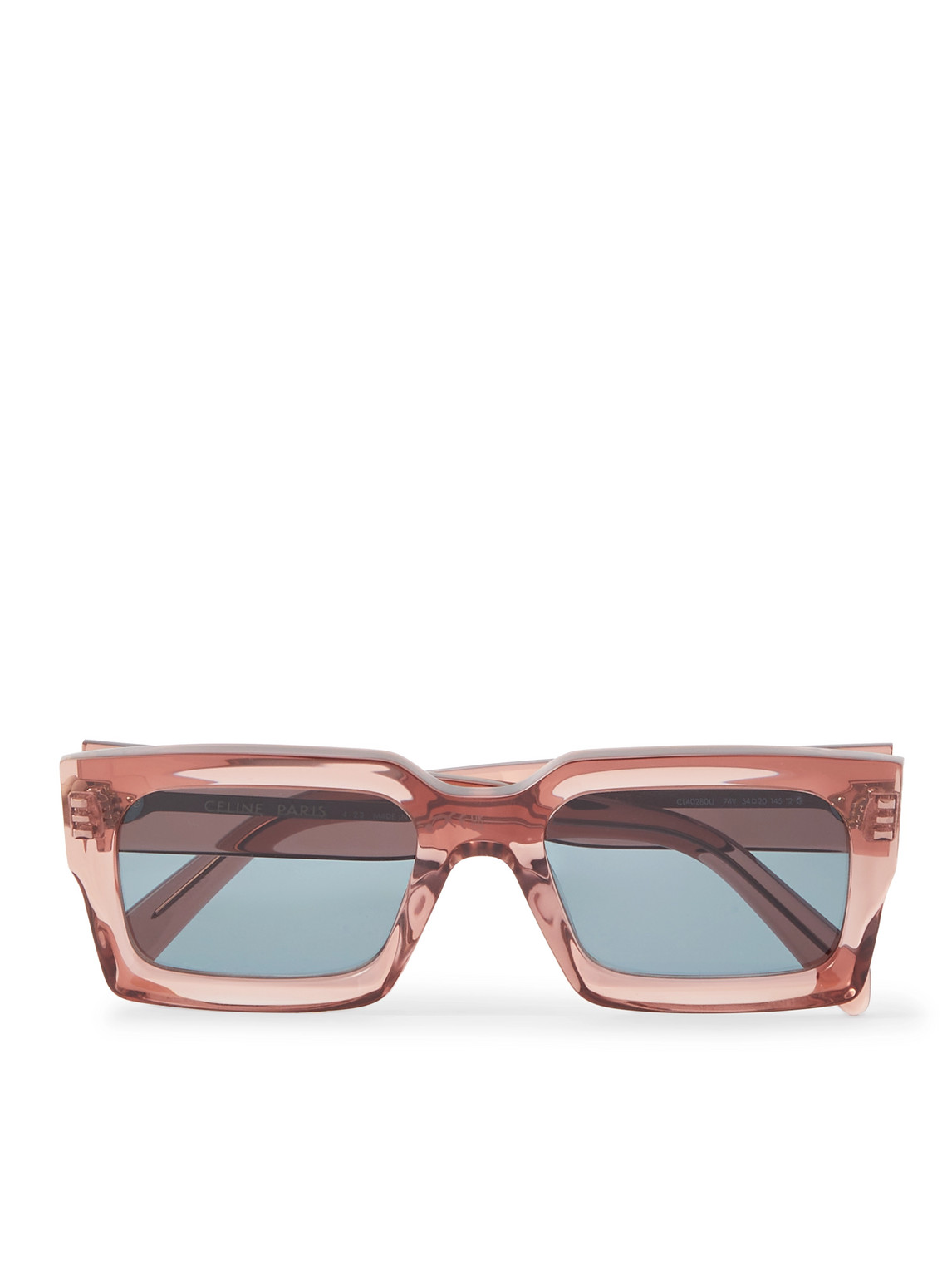 Celine Black Frame 53 Rectangular-frame Acetate Sunglasses In Pink