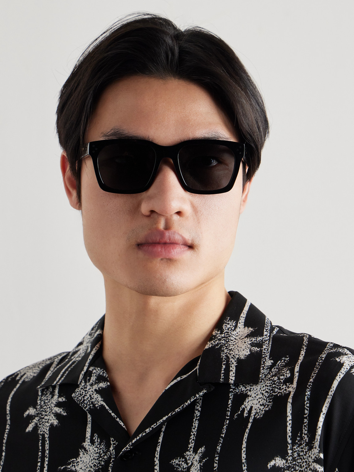 Black Frame 45 Square-Frame Acetate Sunglasses — 2