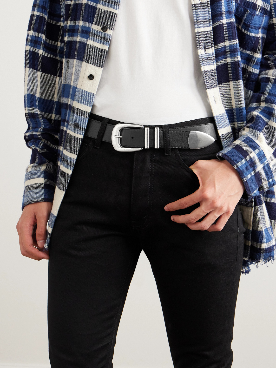3.5cm Leather Belt — 2