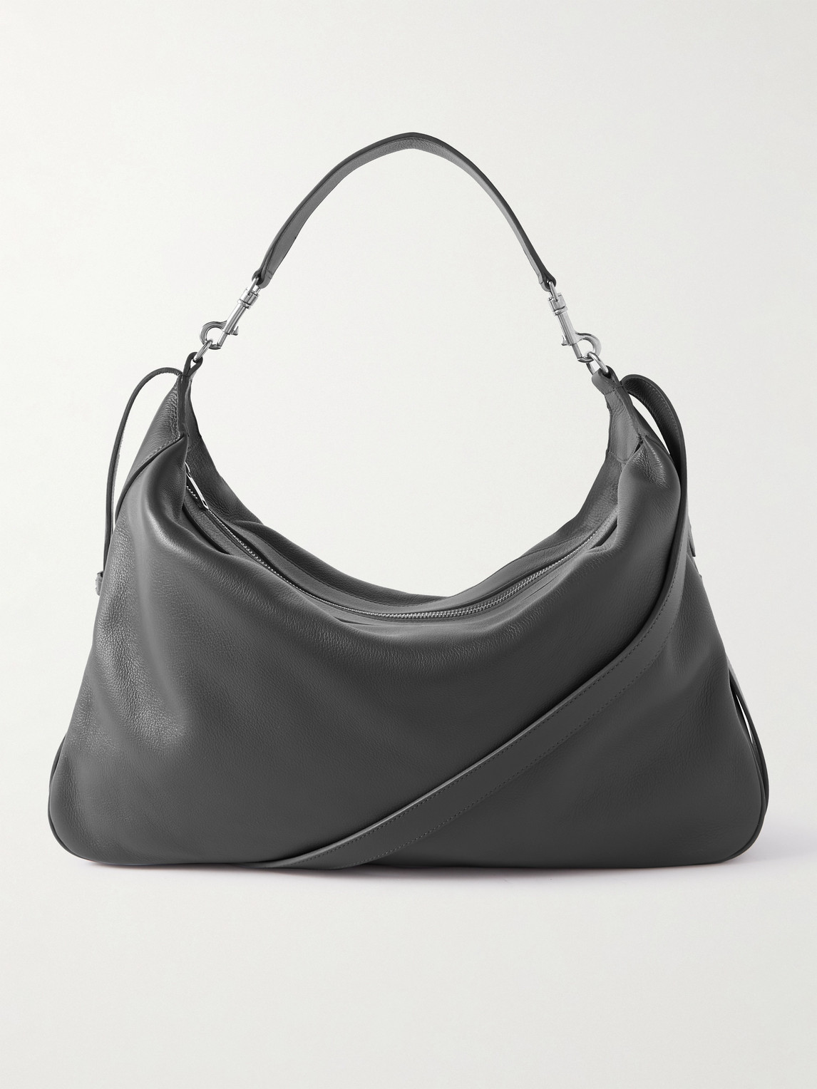 Romy Large Full-Grain Leather Messenger Bag