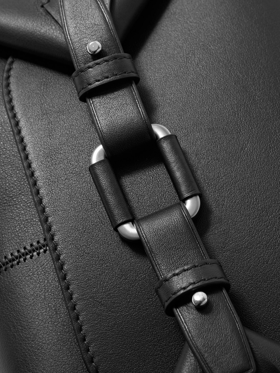 Shop Bonastre Airbag Medium Leather Messenger Bag In Black