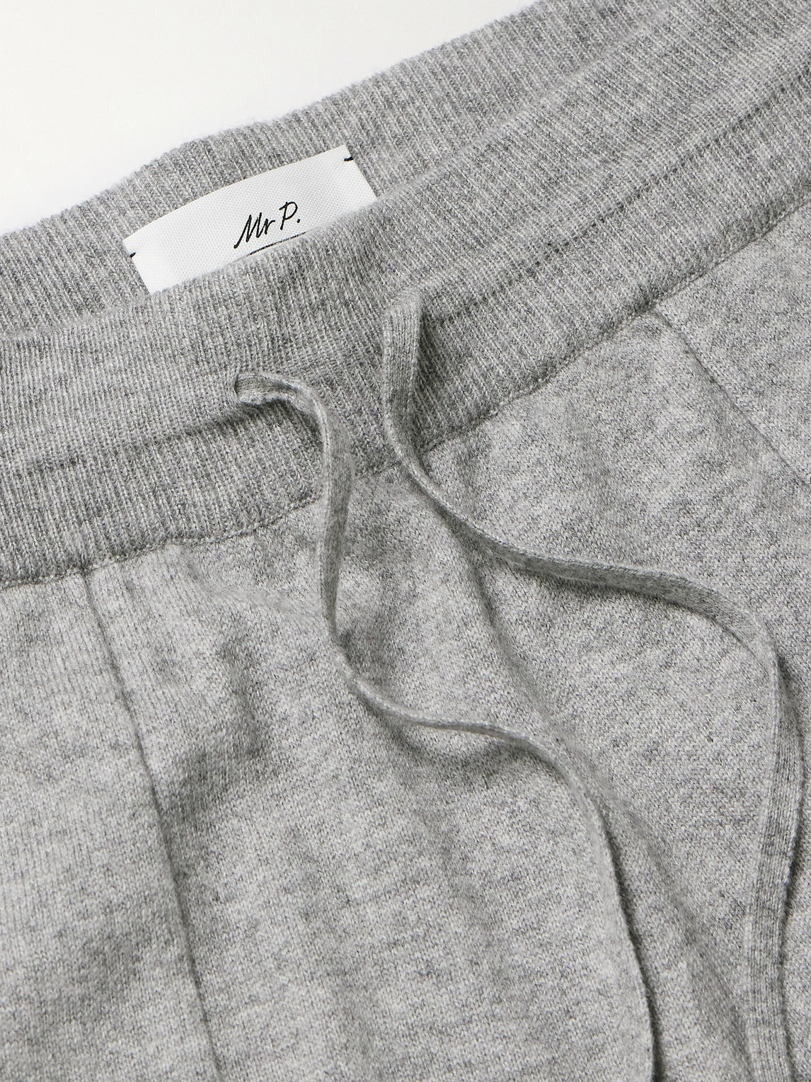 Shop Mr P Wool And Cashmere-blend Sweatpants In Gray