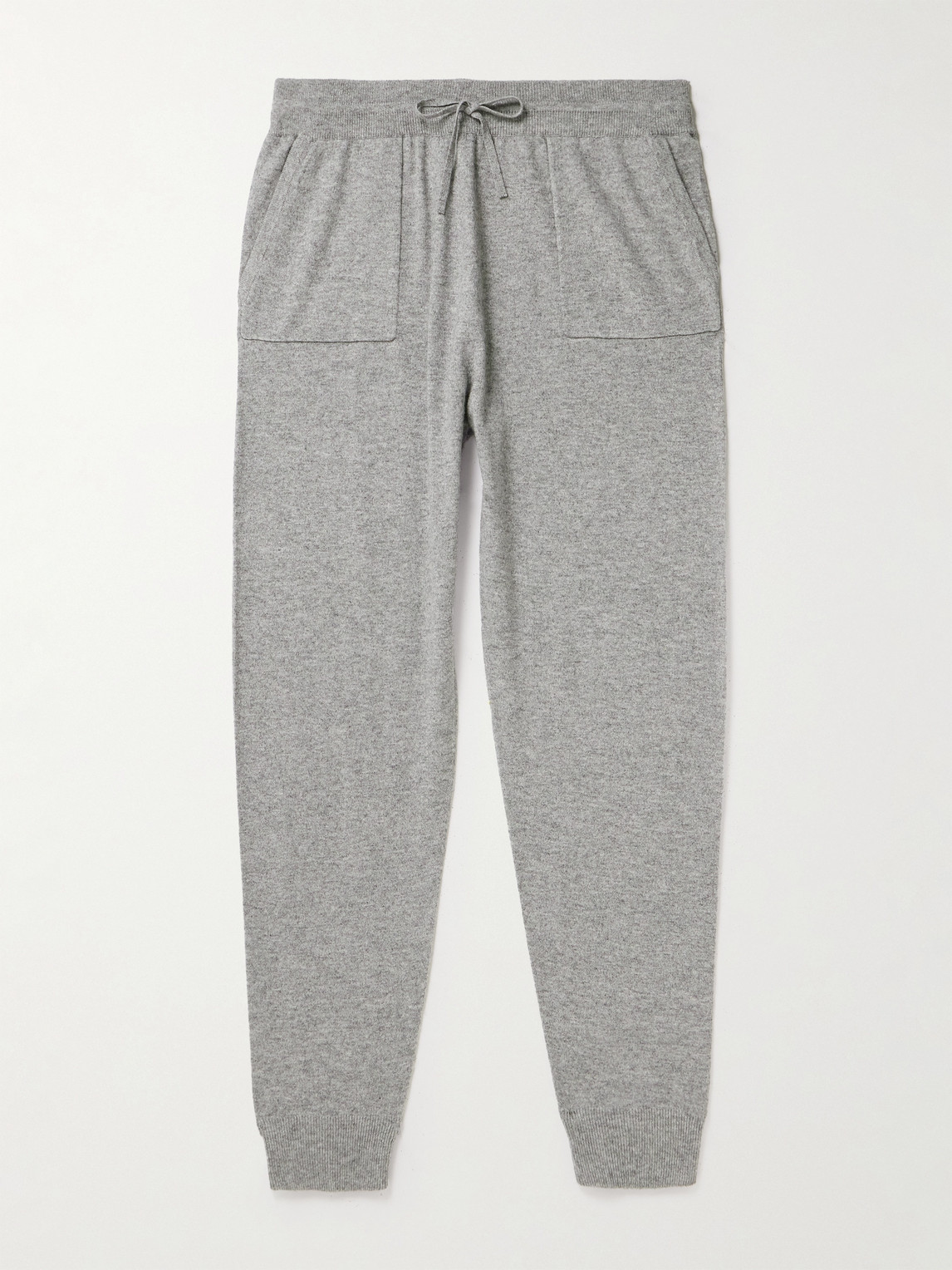 Mr P Wool And Cashmere-blend Sweatpants In Gray
