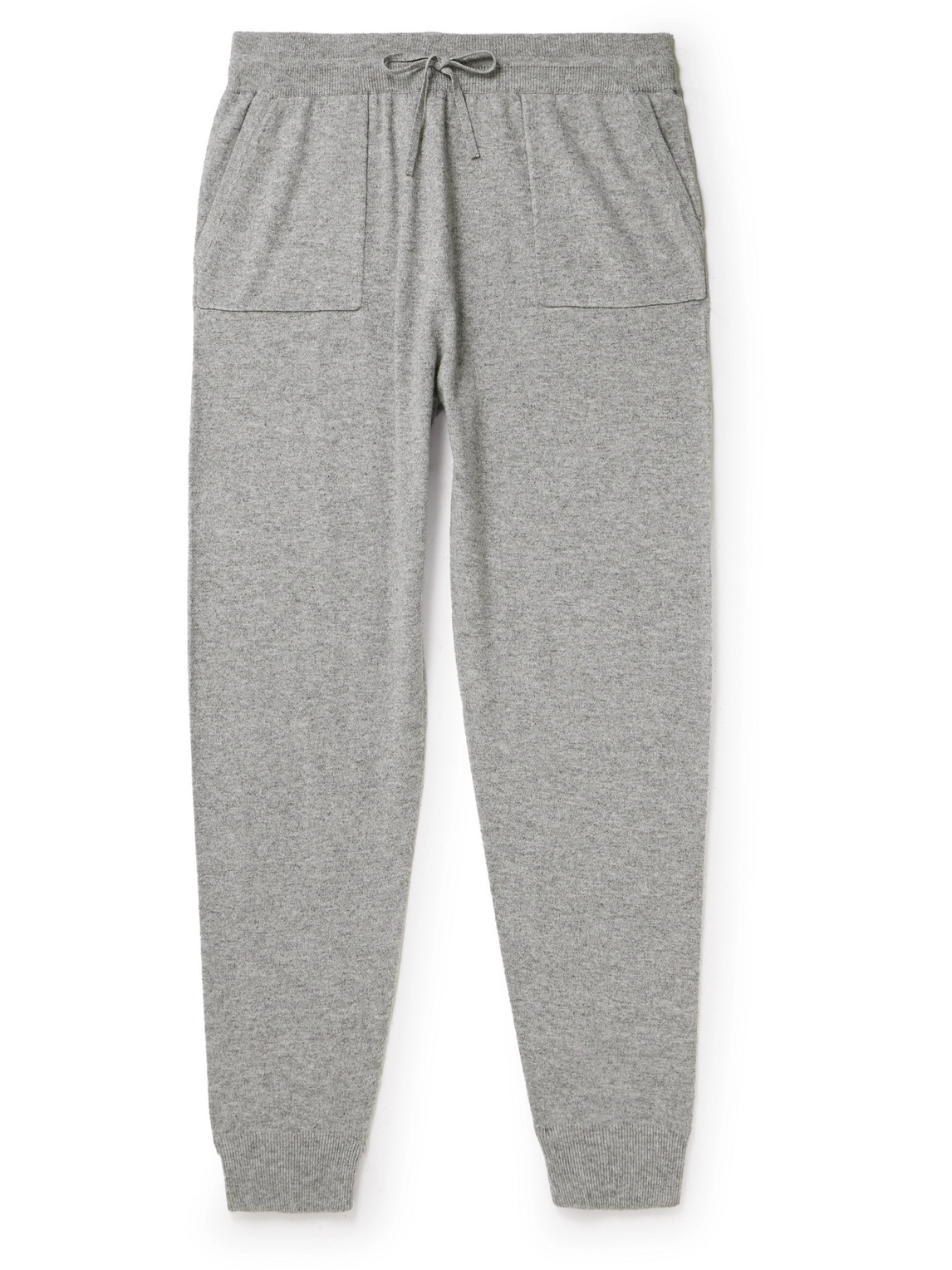 Mr P Wool And Cashmere-blend Sweatpants In Gray