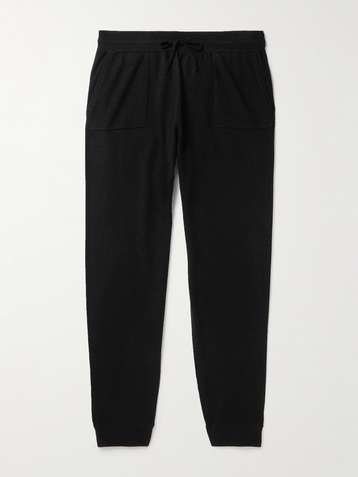 Regular Fit Dressy Joggers - Black/pinstriped - Men