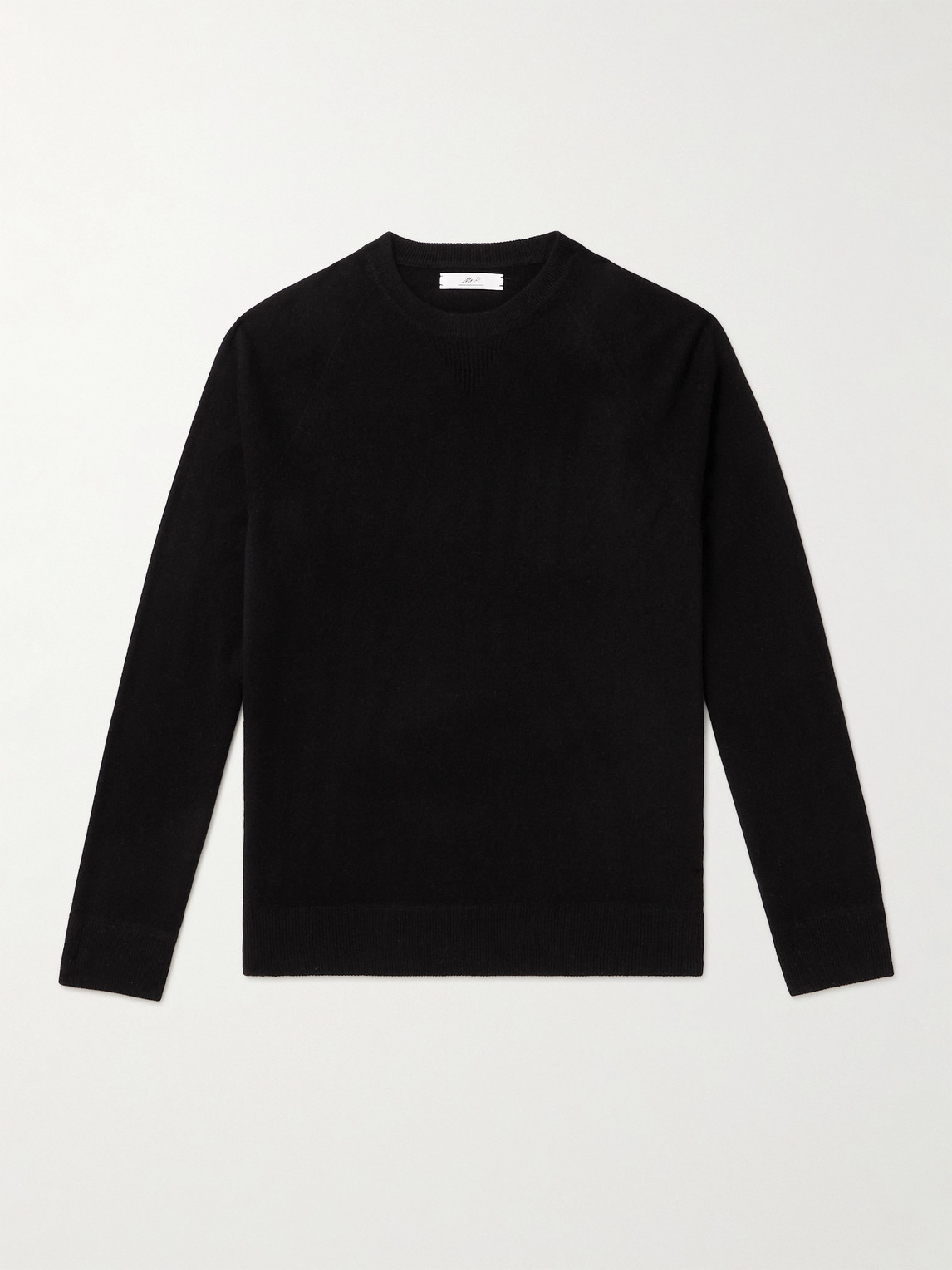 Mr P Wool And Cashmere-blend Sweater In Black