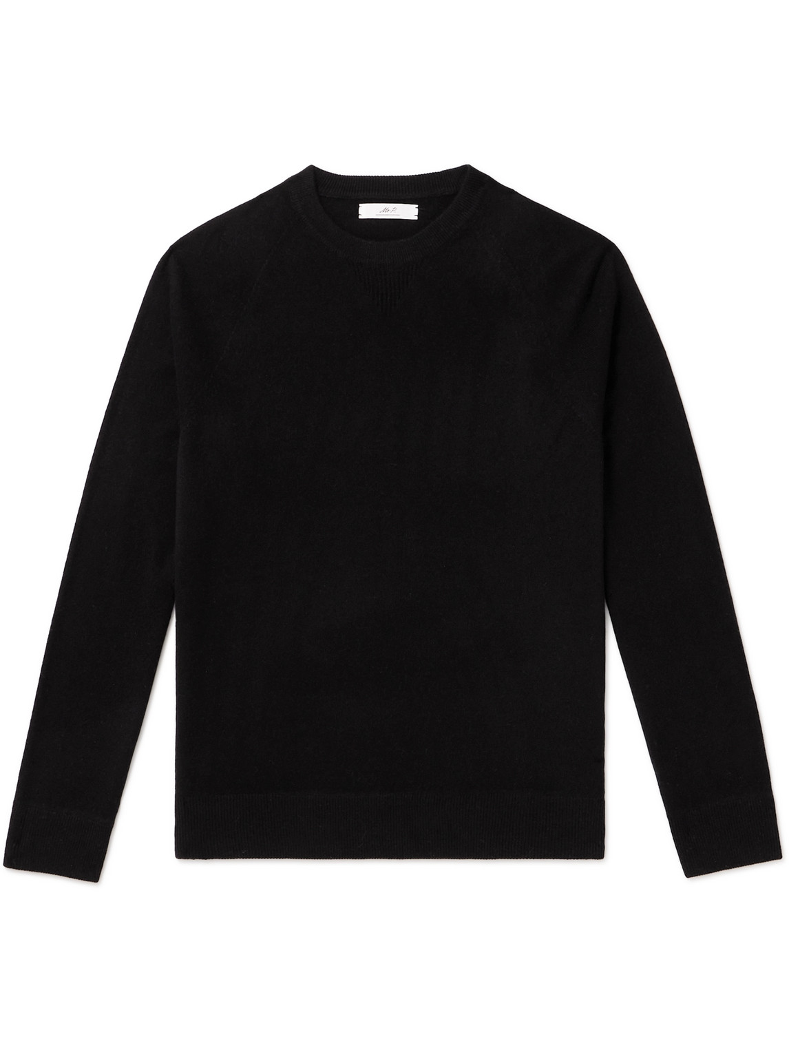 Mr P Wool And Cashmere-blend Sweater In Black