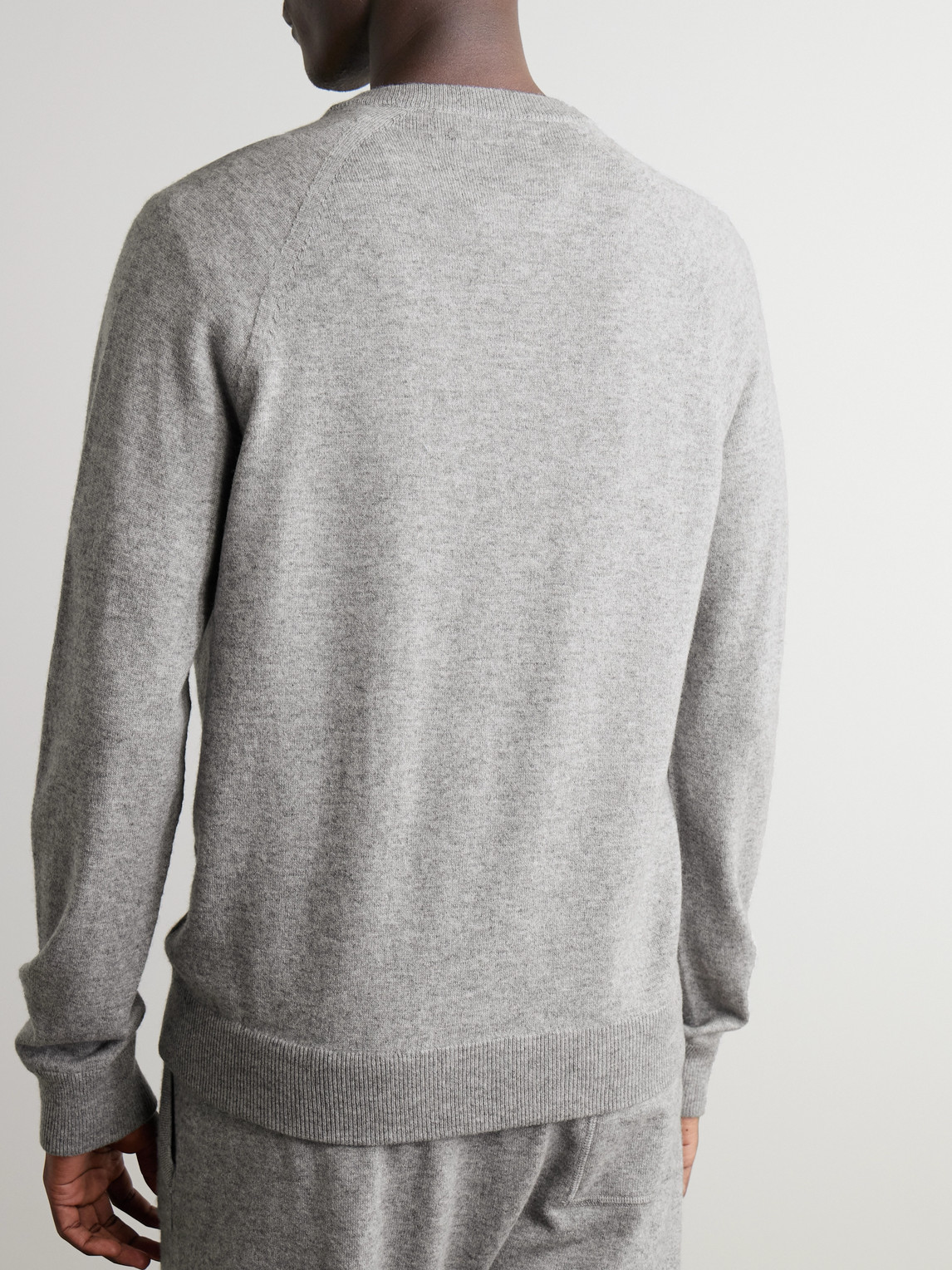 Shop Mr P Wool And Cashmere-blend Sweater In Gray