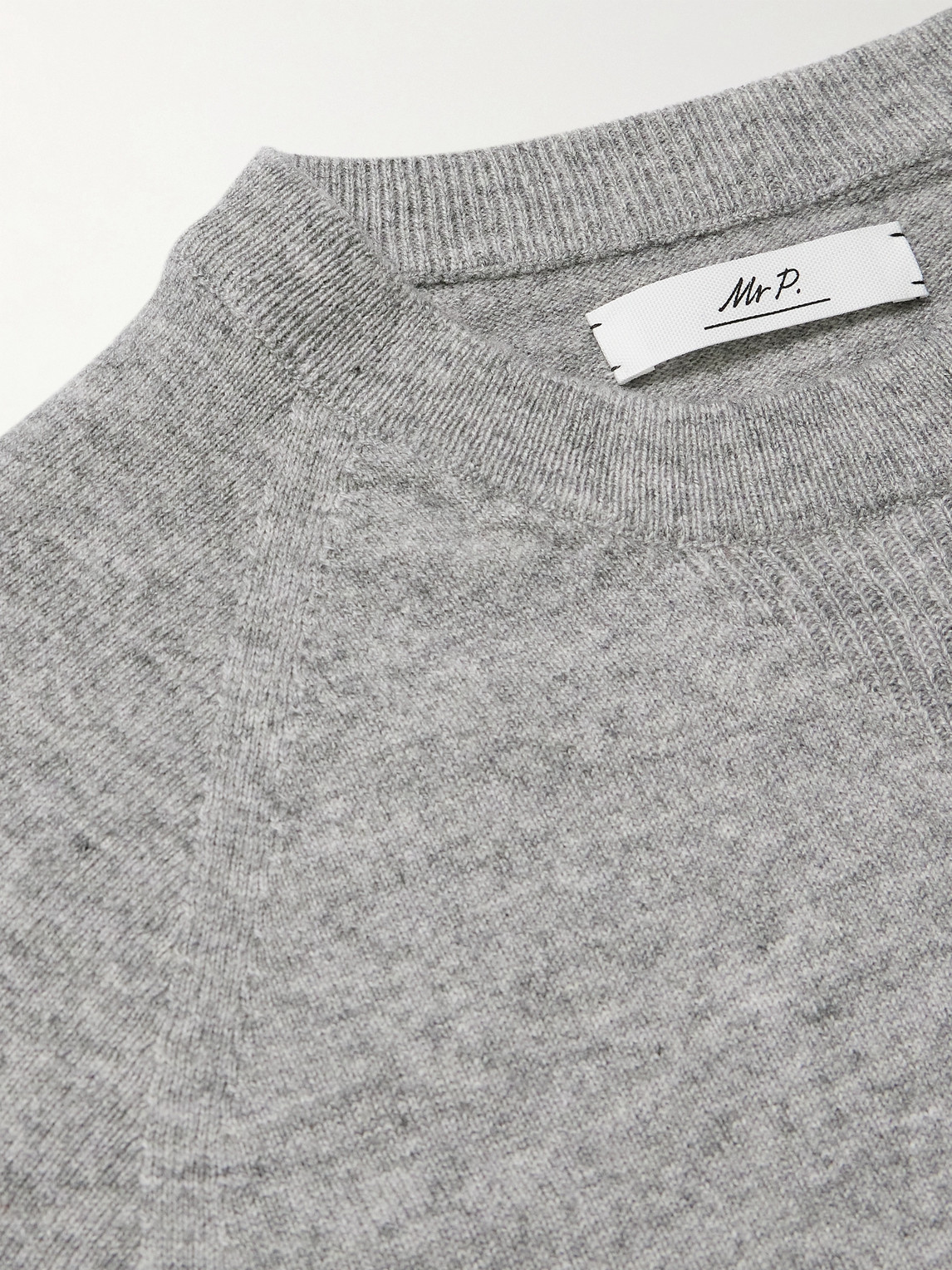 Shop Mr P Wool And Cashmere-blend Sweater In Gray