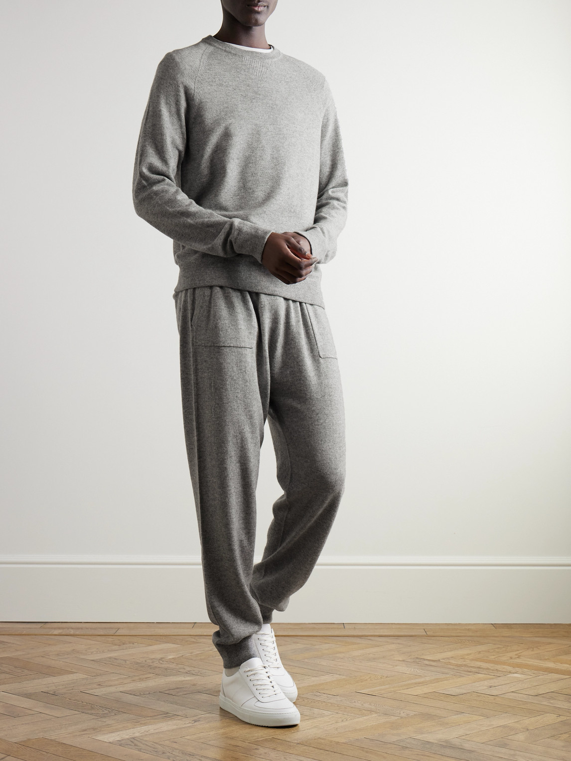 Mr P Wool And Cashmere-blend Sweater In Gray