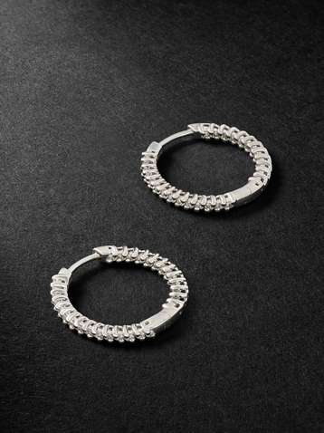 Mens designer hoop on sale earrings