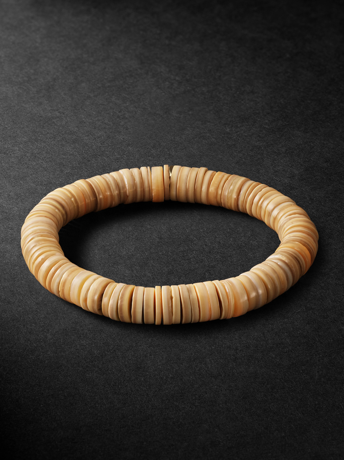 Jacquie Aiche Gold Heishi Shell Beaded Bracelet