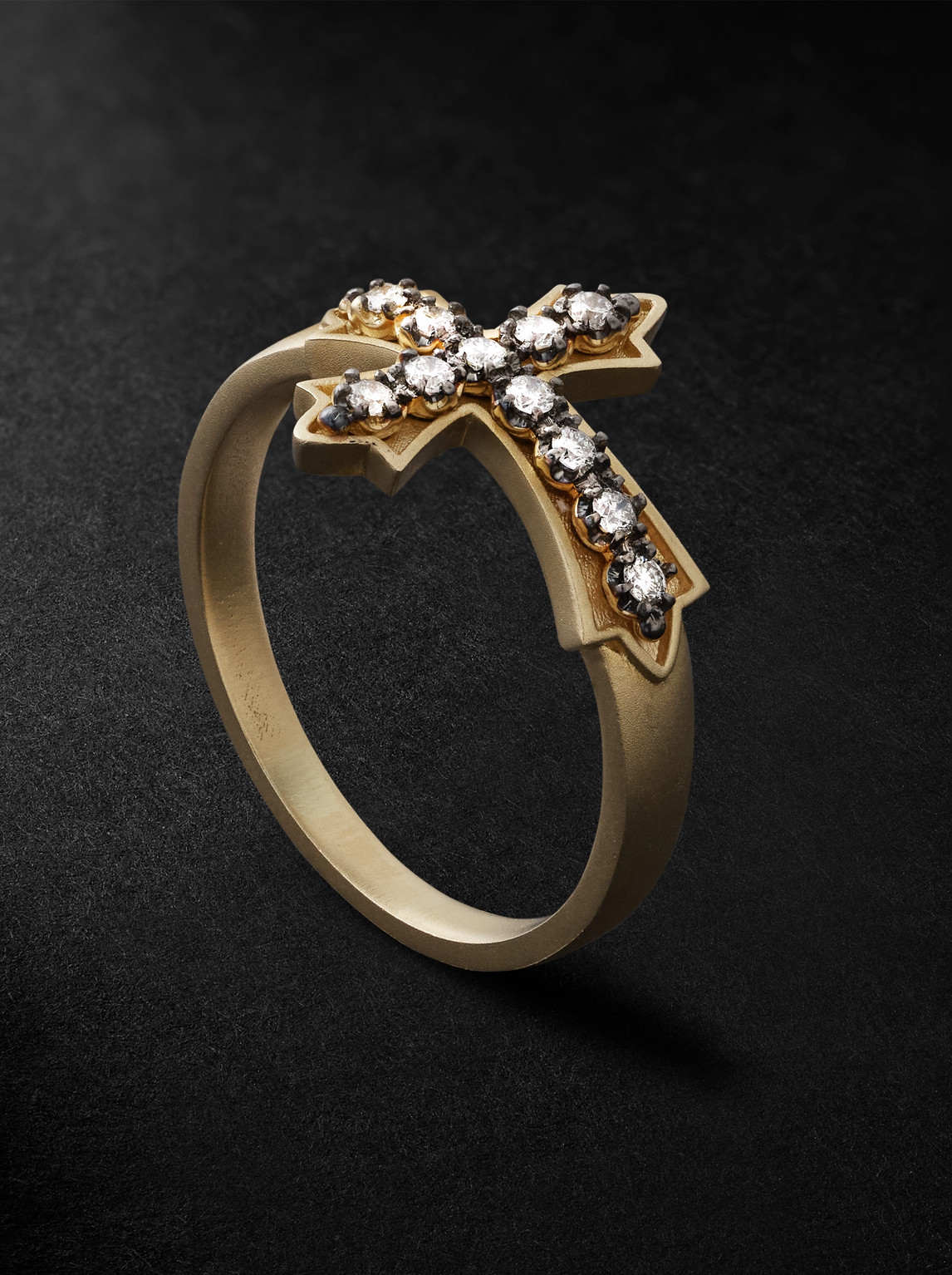 Jacquie Aiche Sophia Gold, Rhodium And Diamond Ring
