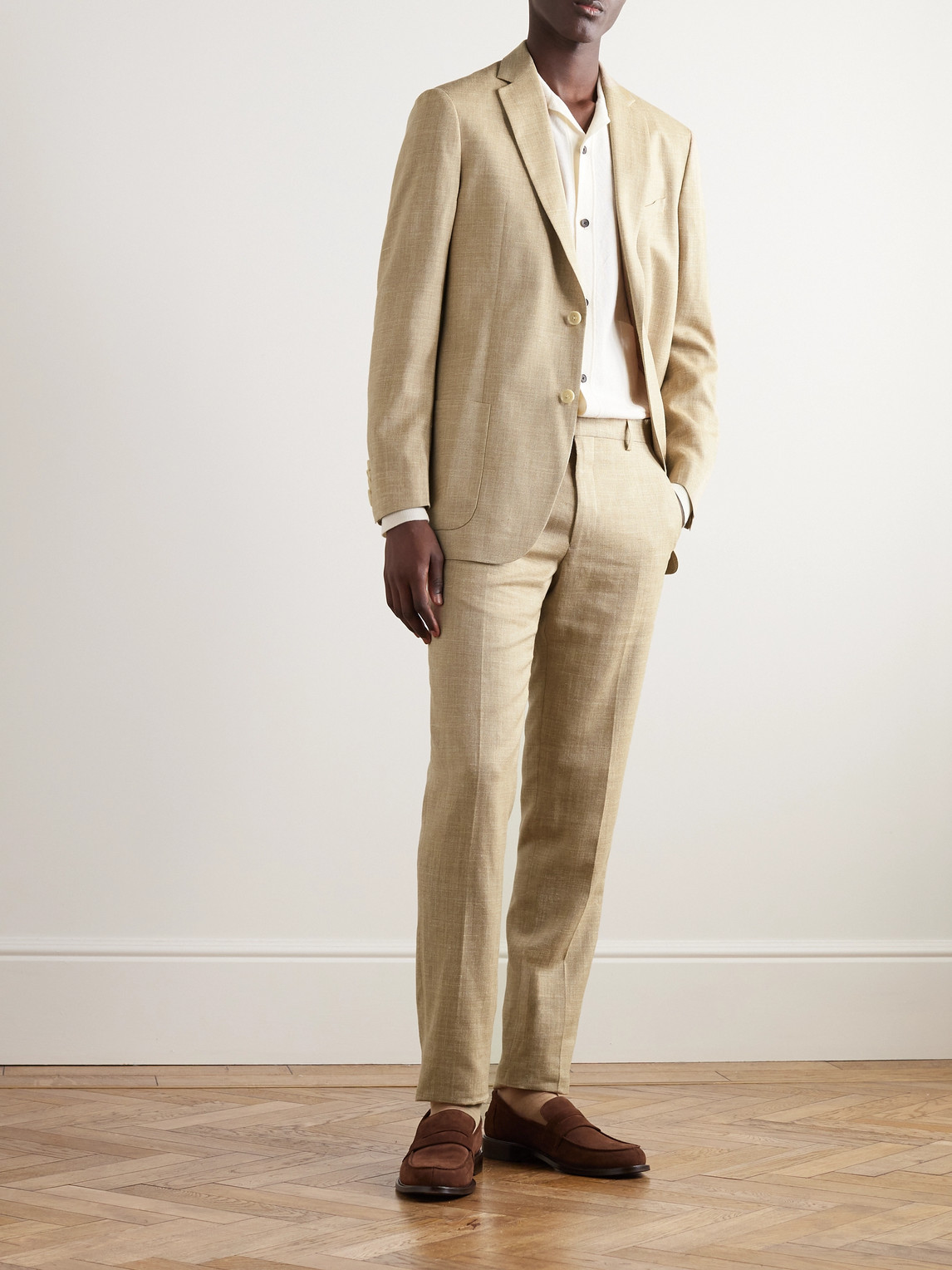 Wool, Silk and Linen-Blend Suit Jacket — 2