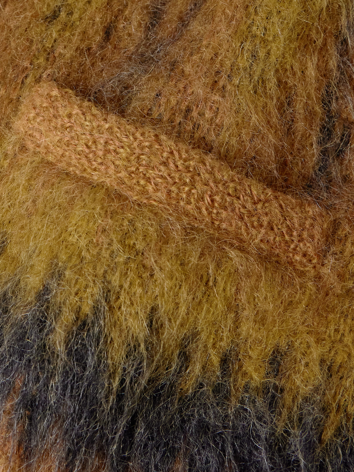 Celine Mohair-blend Cardigan In Animal Print