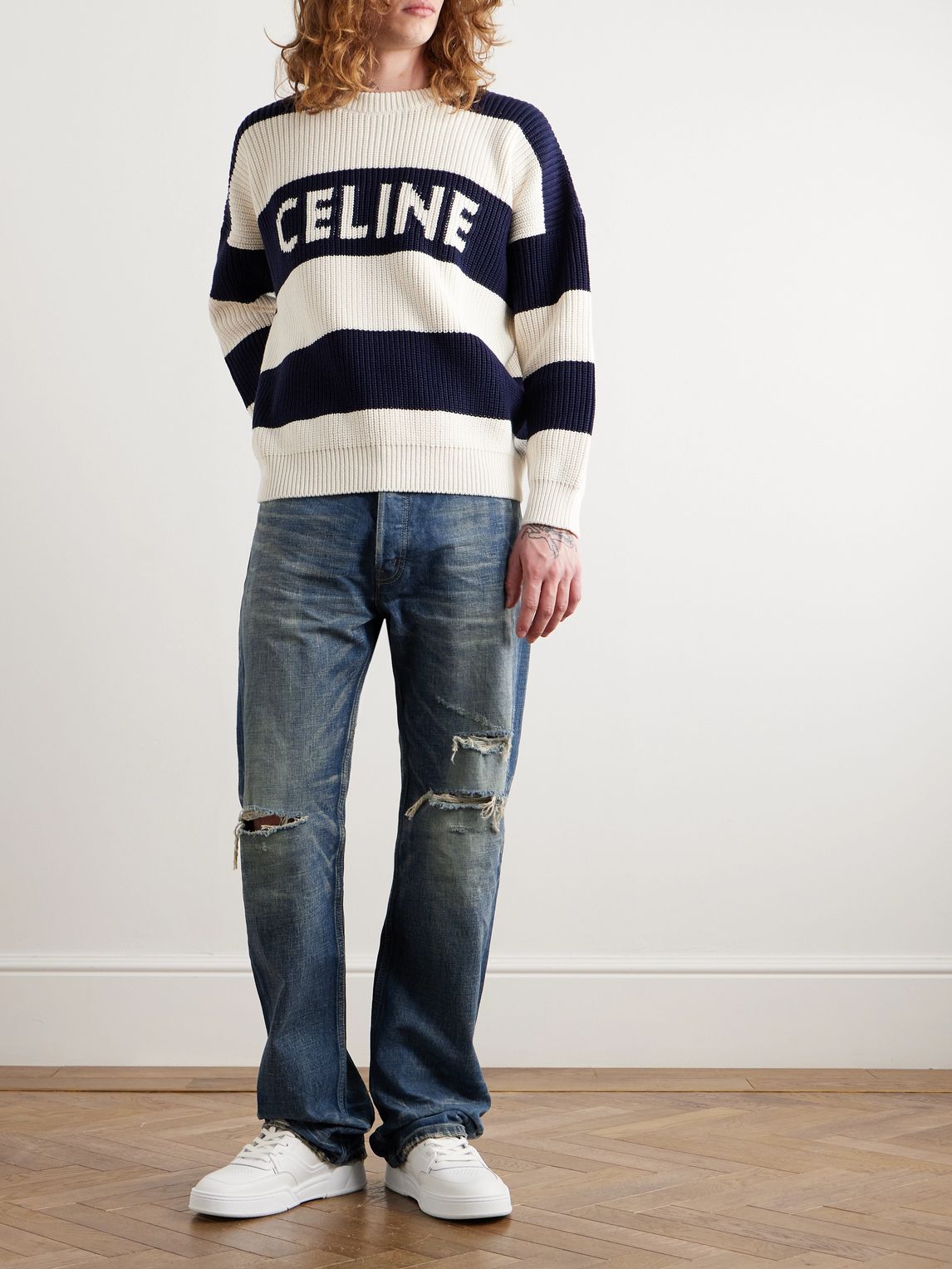 Kurt Straight Leg Distressed Jean | 셀린느 | FETCHING