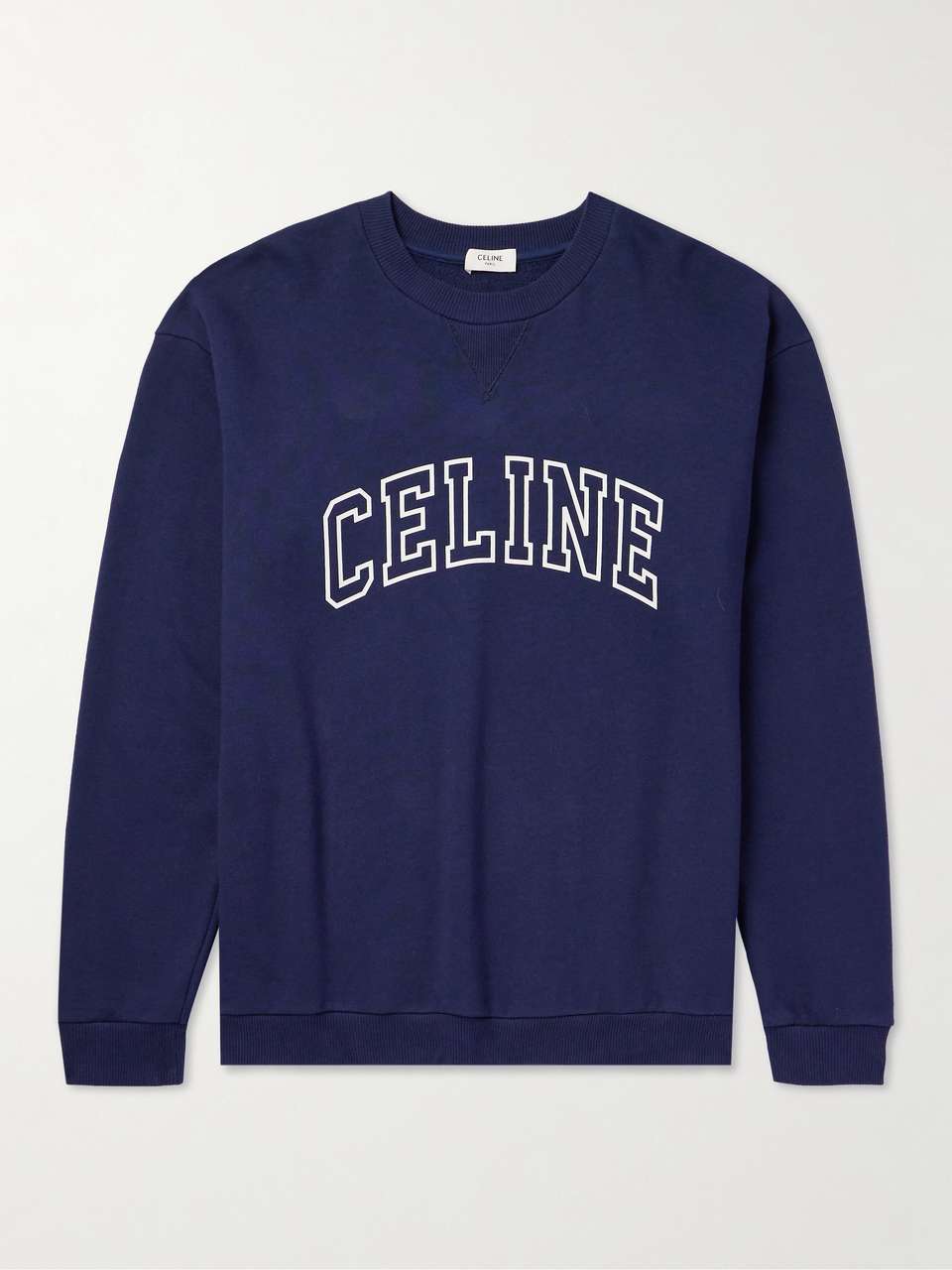 Celine Men's Relaxed Cotton Sweatshirt Grey main image 1