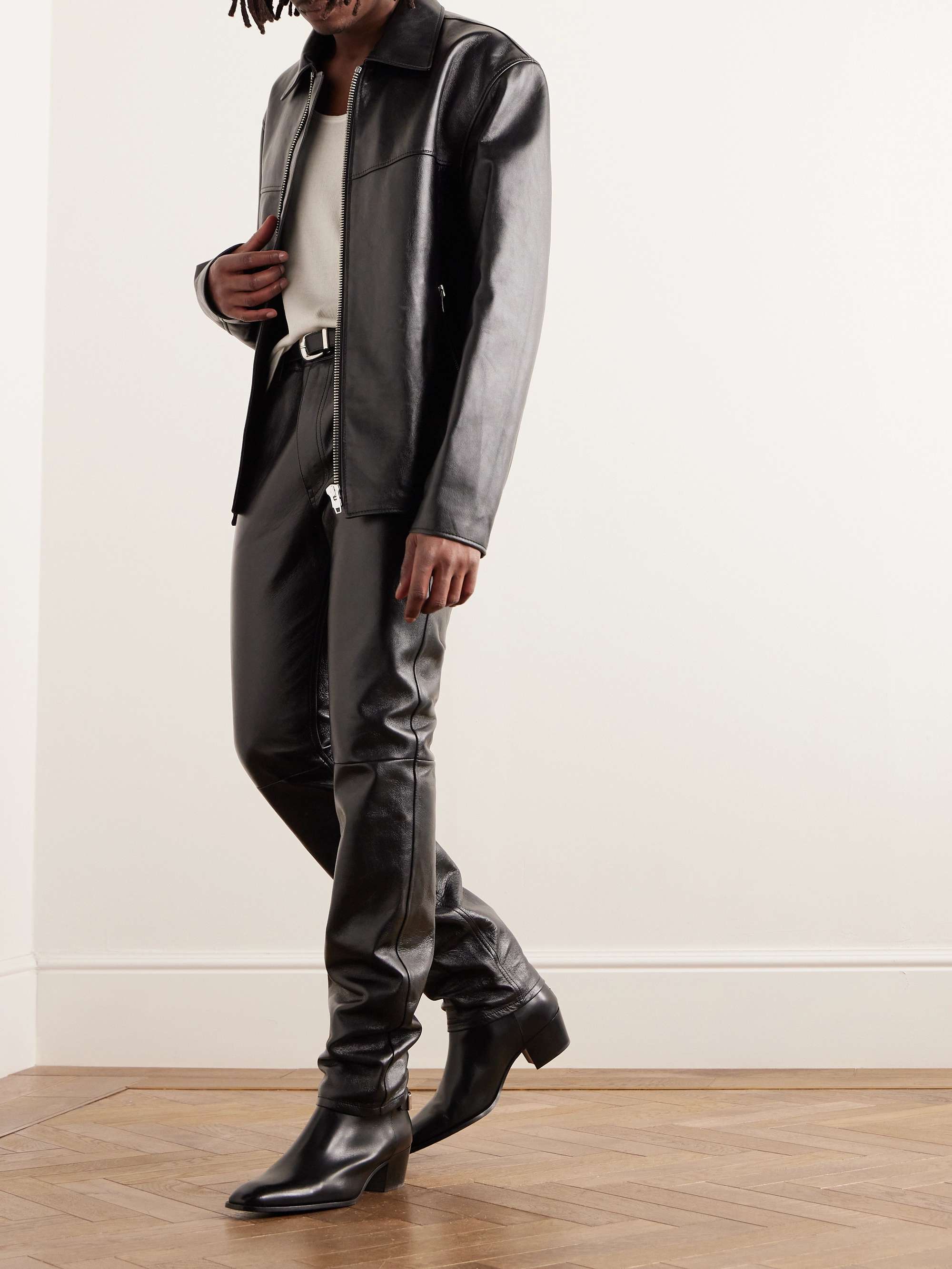 Celine mens on sale leather jacket
