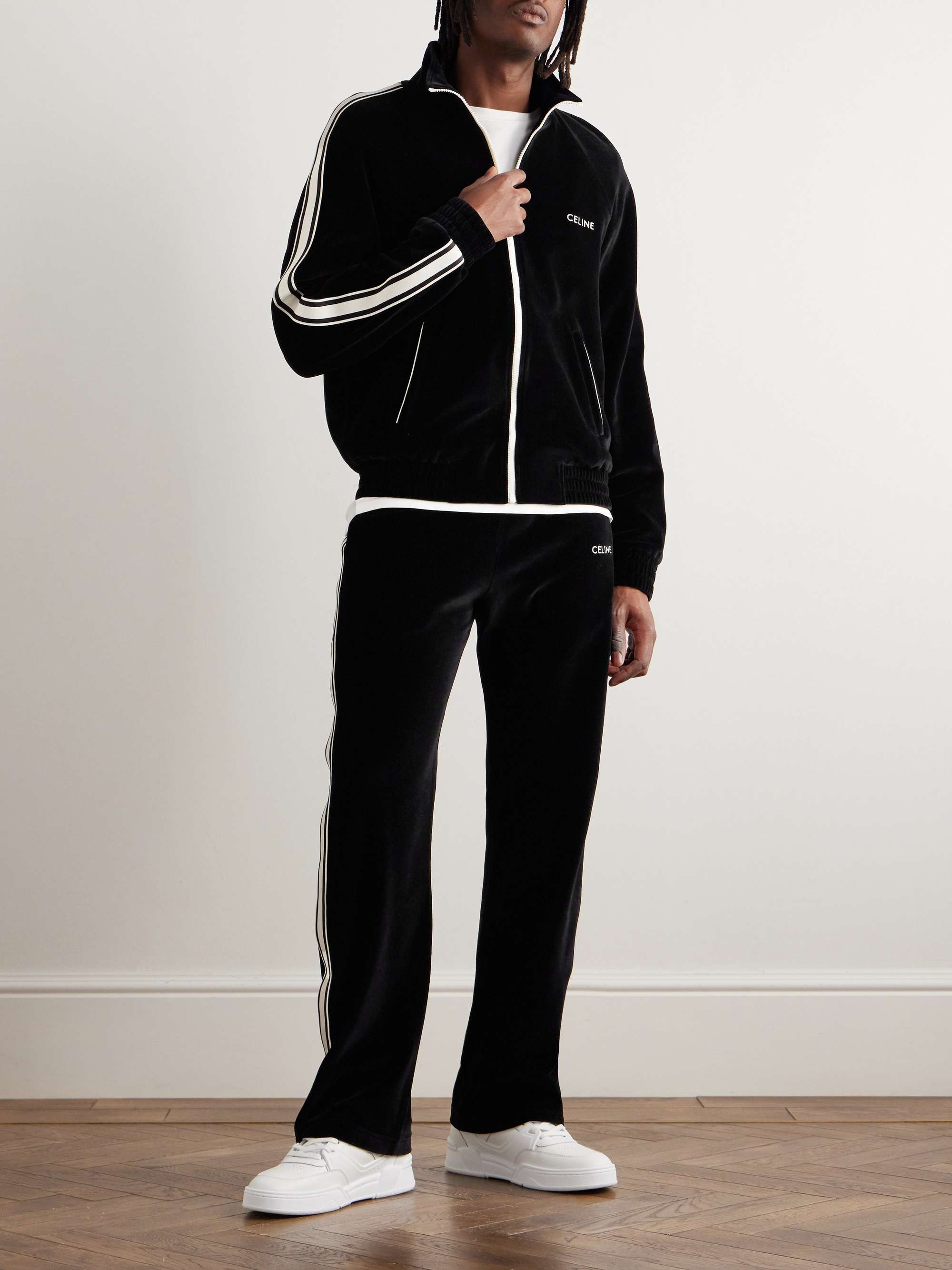 COOFNDY Mens Trcksuit 2 Piece Set Velour Swetsuit Kuwit | Ubuy