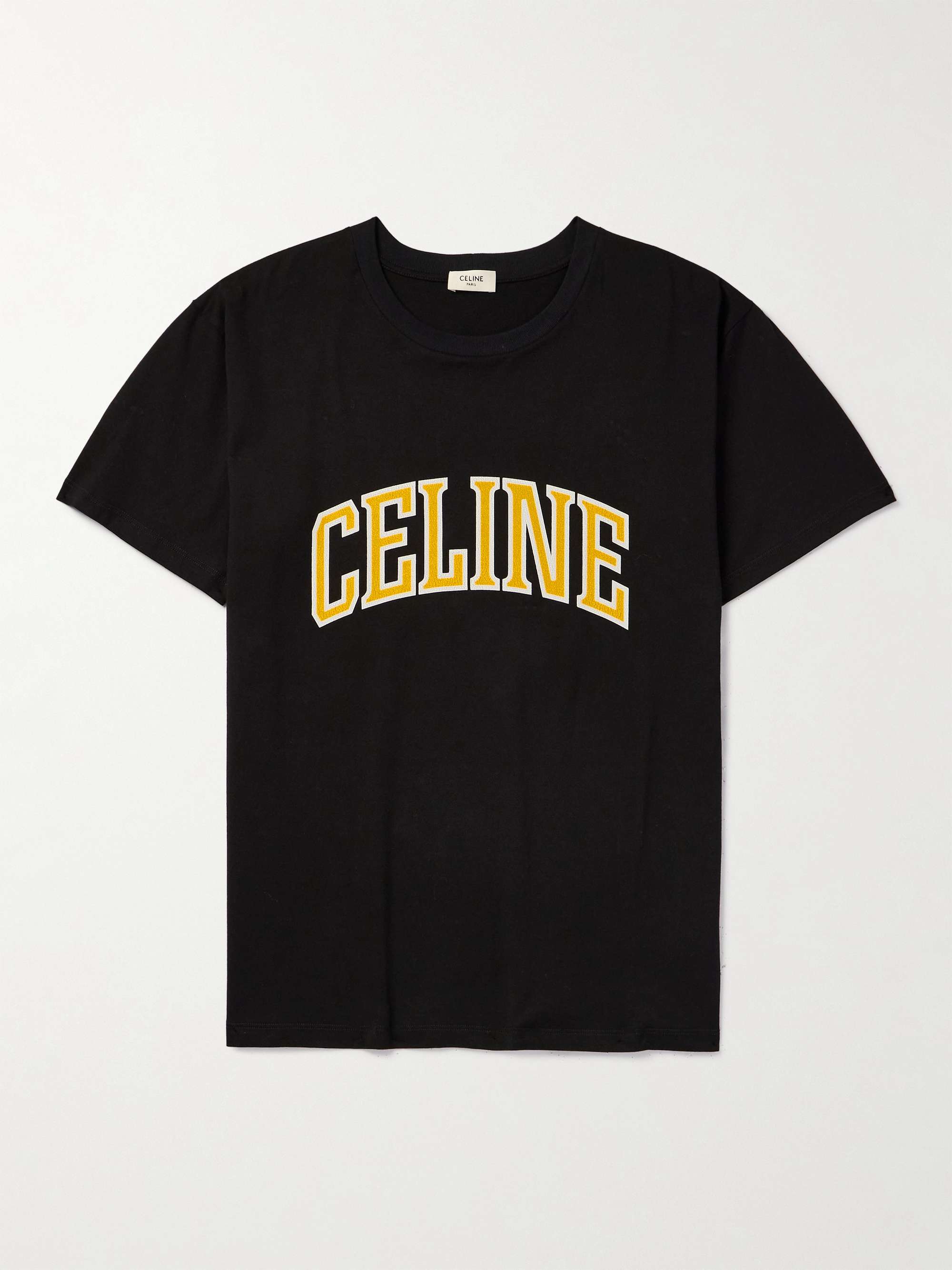 CELINE HOMME Logo-Print Cotton-Jersey T-Shirt for Men | MR PORTER