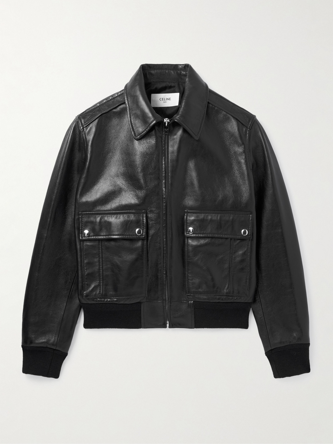 Leather Blouson Jacket