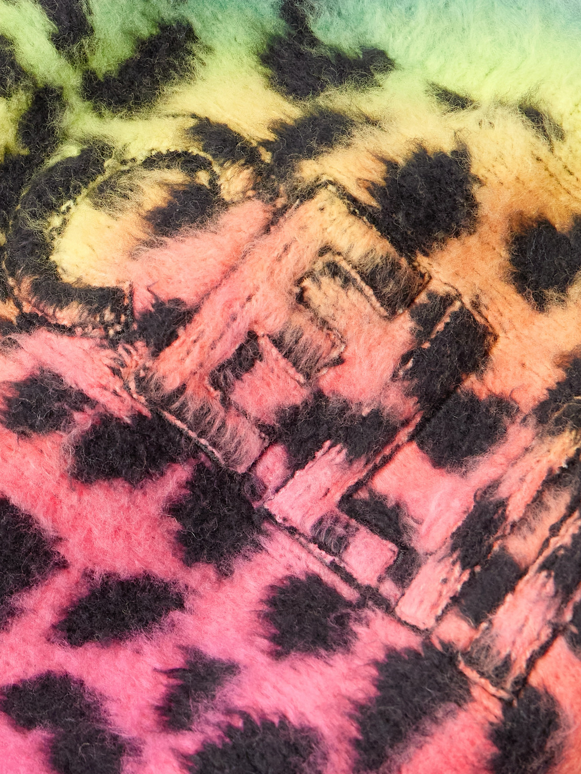 Celine Baja Leopard-print Brushed Cotton-blend Hoodie In Multi