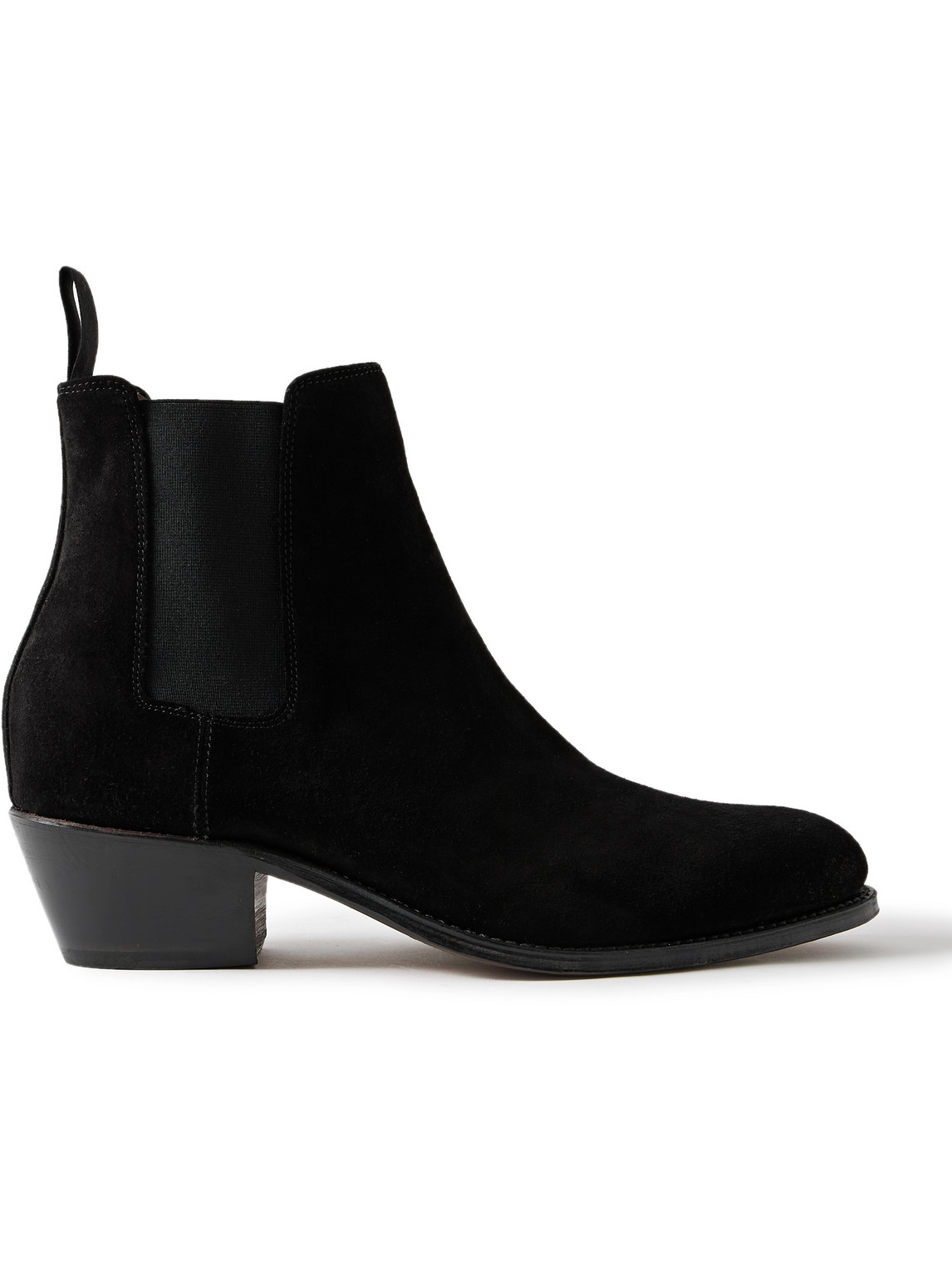 Grenson Marco 222f Suede Chelsea Boots In Black