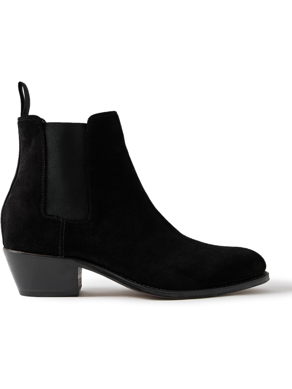 Grenson - Marco 222F Suede Chelsea Boots - Men - Black - UK 11