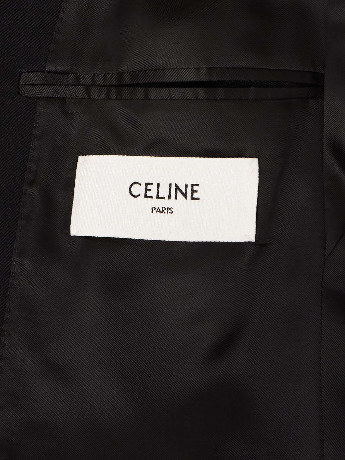 Celine Wool-gabardine Suit Jacket In Black