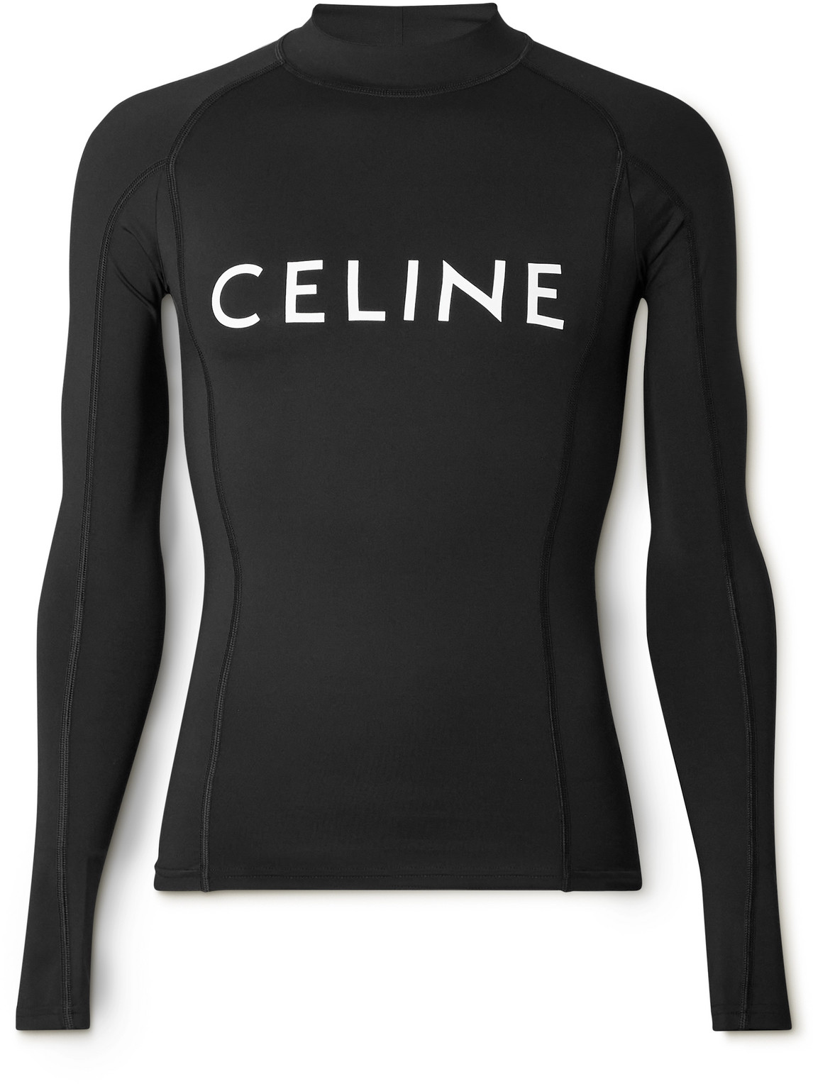 Celine Surf Logo-print Stretch-jersey T-shirt In Animal Print
