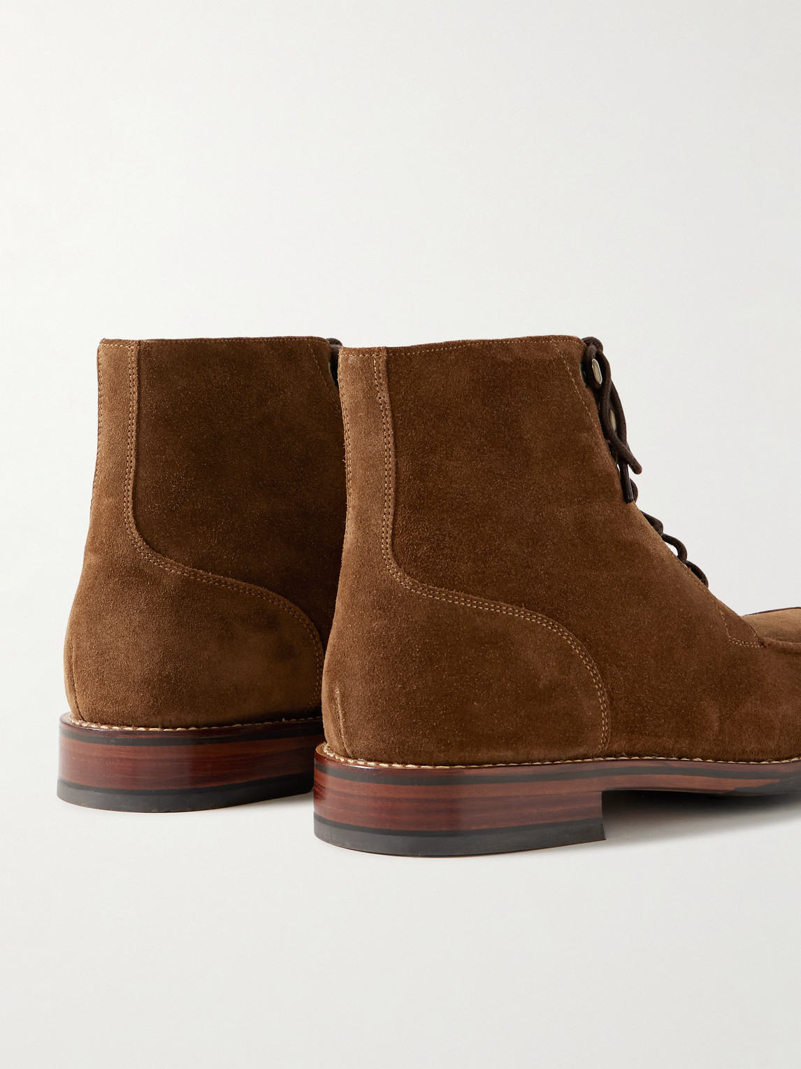 Shop Grenson Donald Suede Boots In Brown