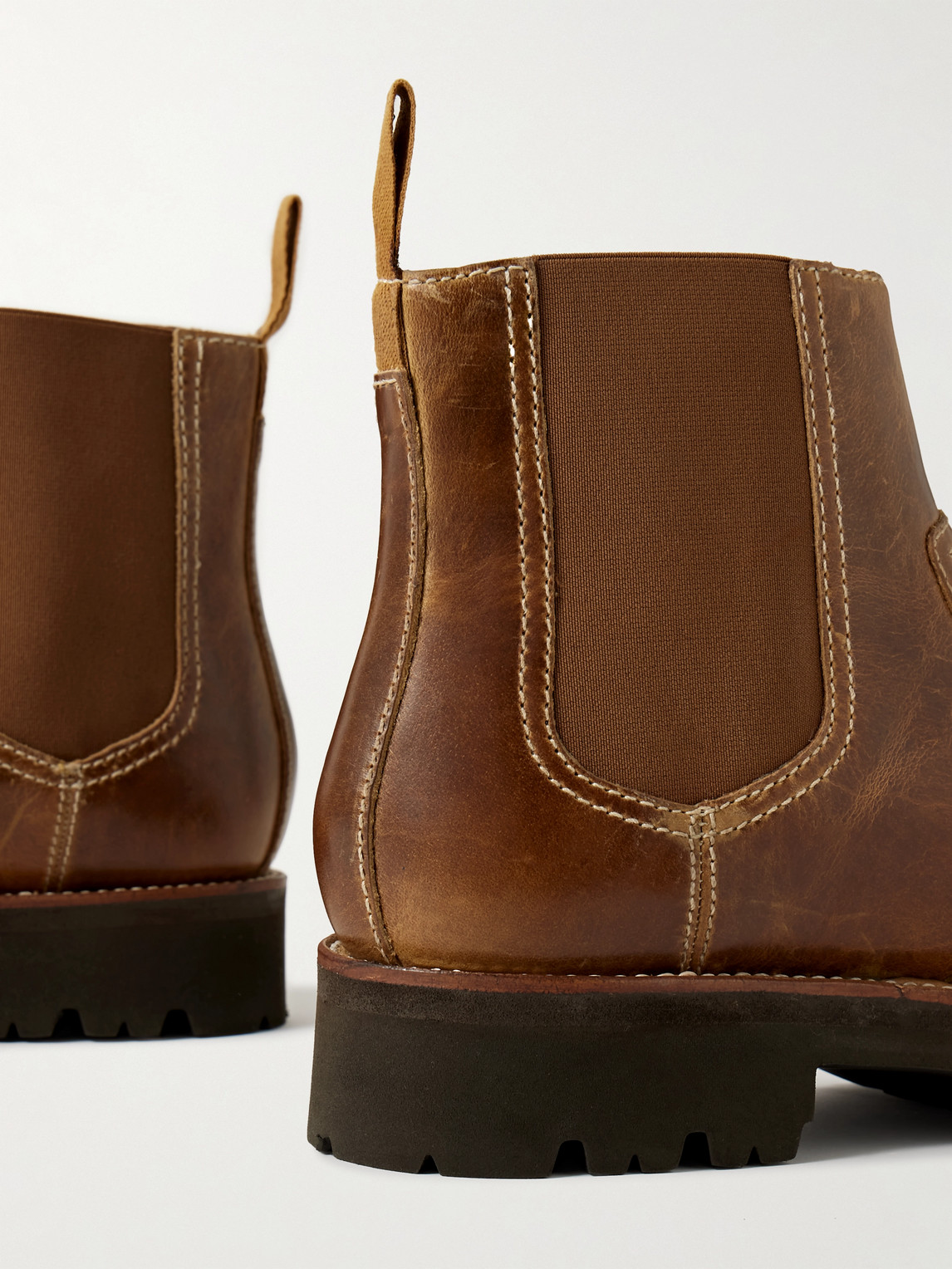 Shop Grenson Latimer Leather Chelsea Boots In Brown