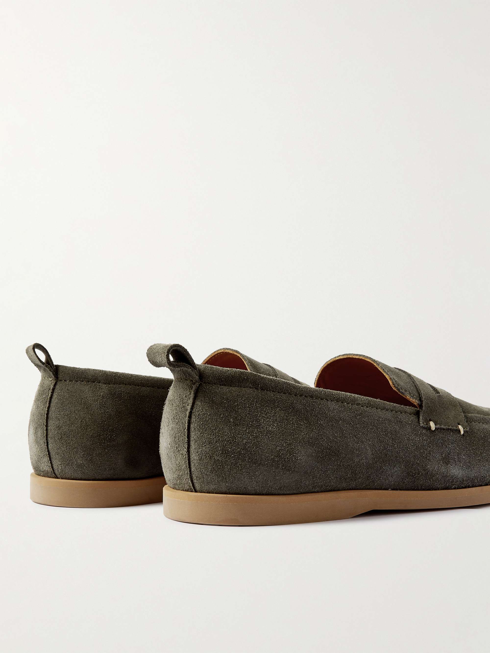 MR P. Regenerated Suede by evolo® Penny Loafers