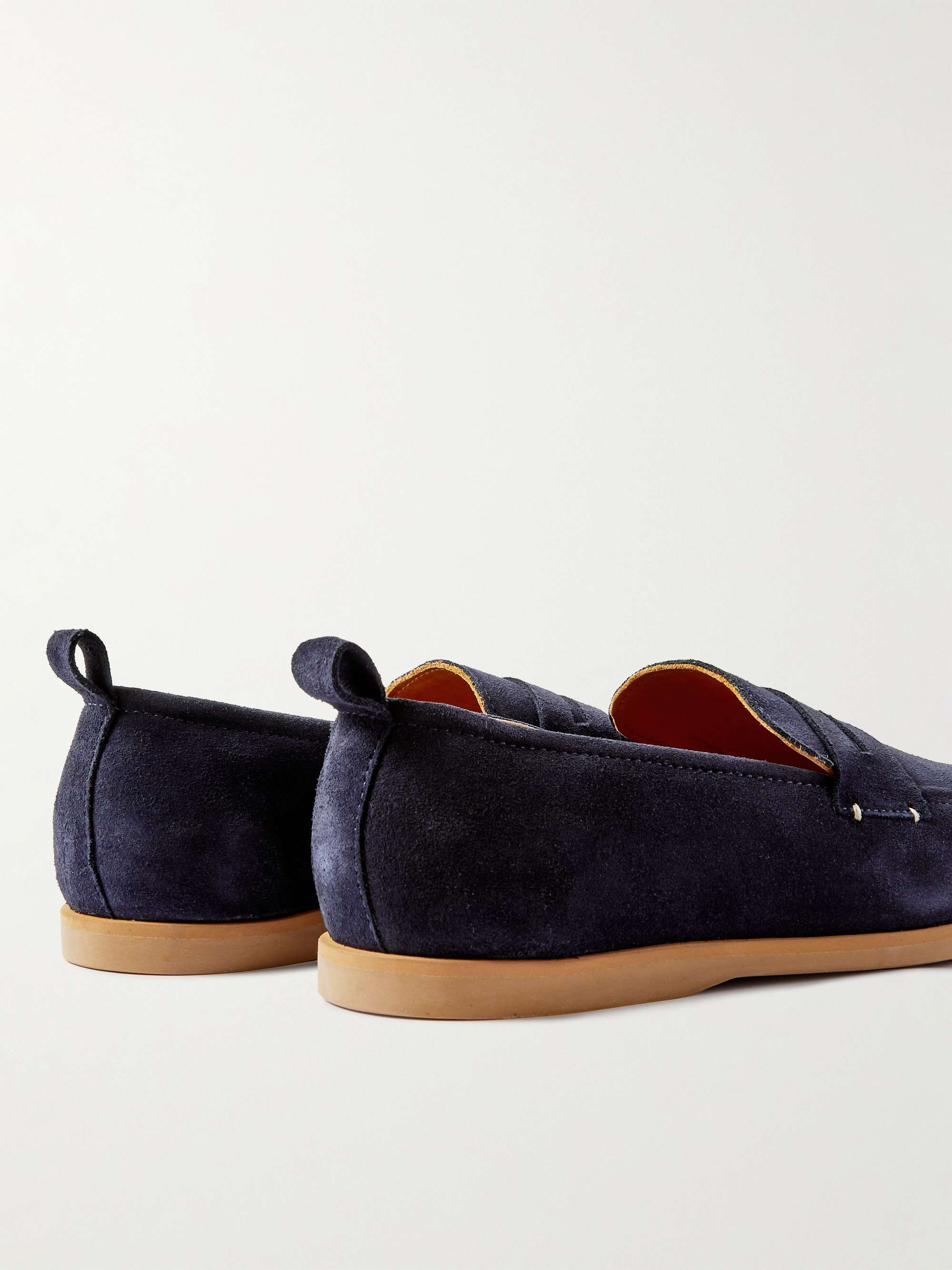 MR P. Regenerated Suede by evolo® Penny Loafers