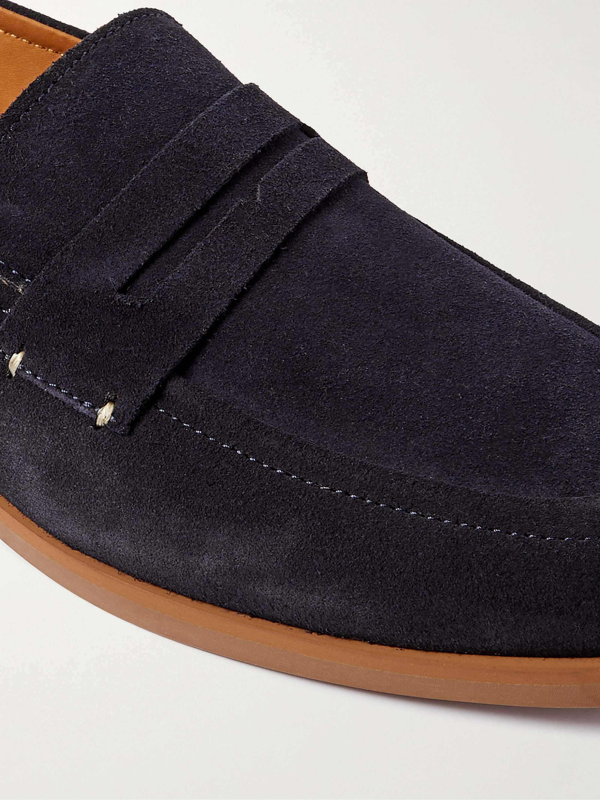 MR P. Regenerated Suede by evolo® Penny Loafers