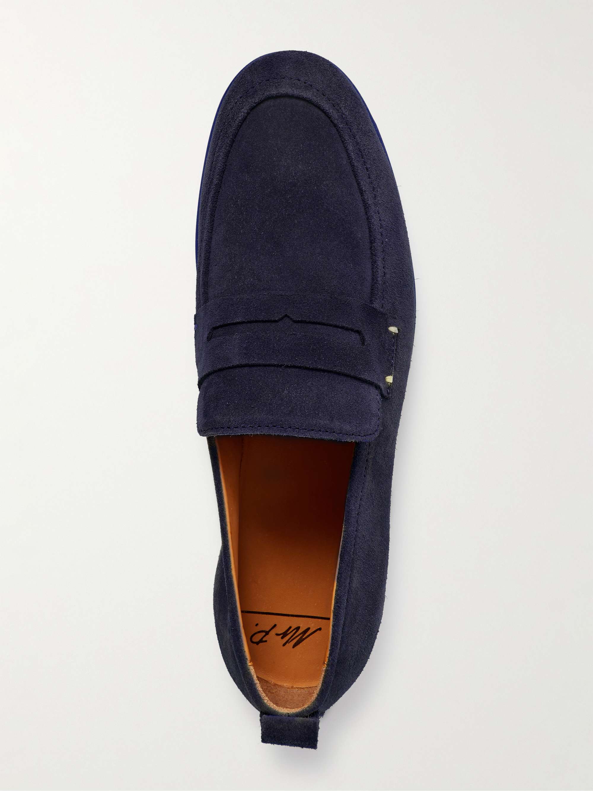 MR P. Regenerated Suede by evolo® Penny Loafers