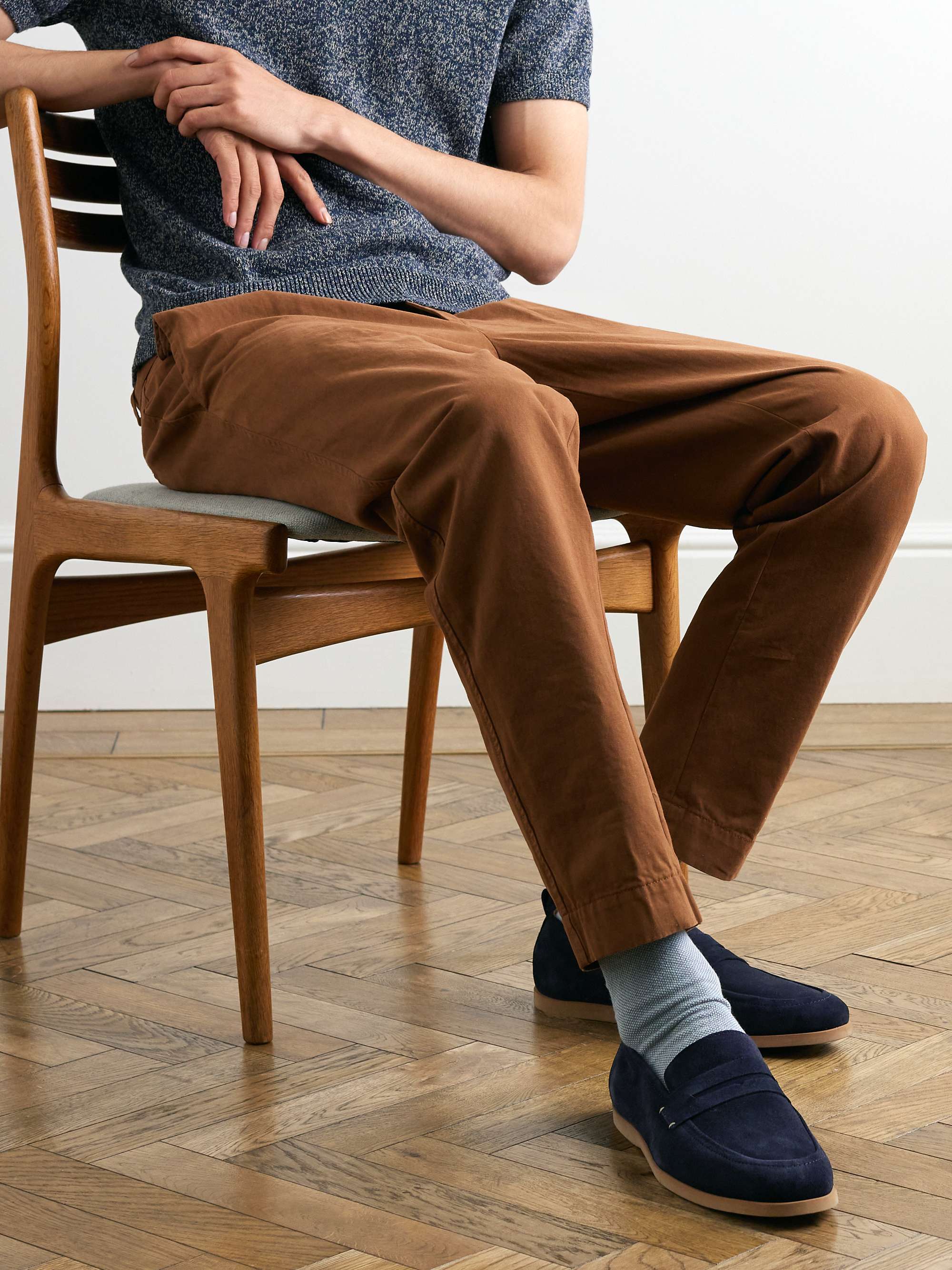 MR P. Regenerated Suede by evolo® Penny Loafers
