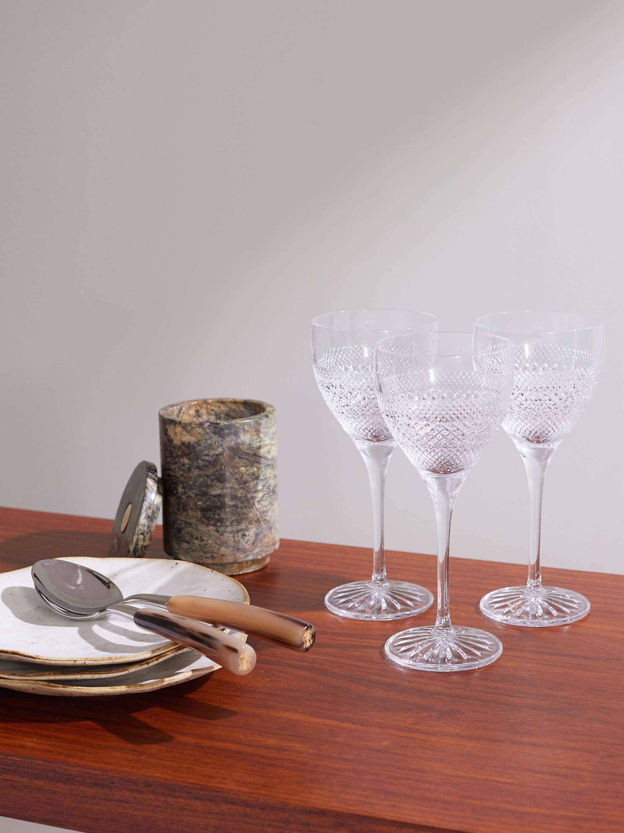 Bennett Wine Glass, Sepia, Set of Four - Soho Home