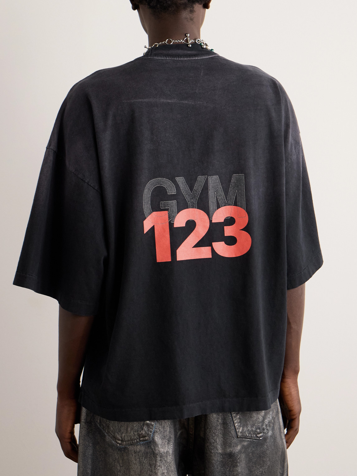 【RRR123】JESUS SPORT SS TEE 新品未使用 RRR123 Jesus Sport Oversized Logo-Appliquéd Printed Cotton-Jersey