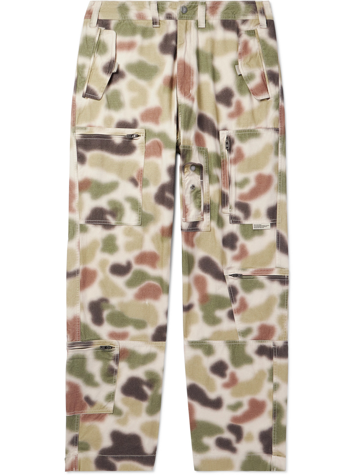 thisisneverthat Straight-Leg Camouflage-Print Cotton-Canvas Cargo Trousers